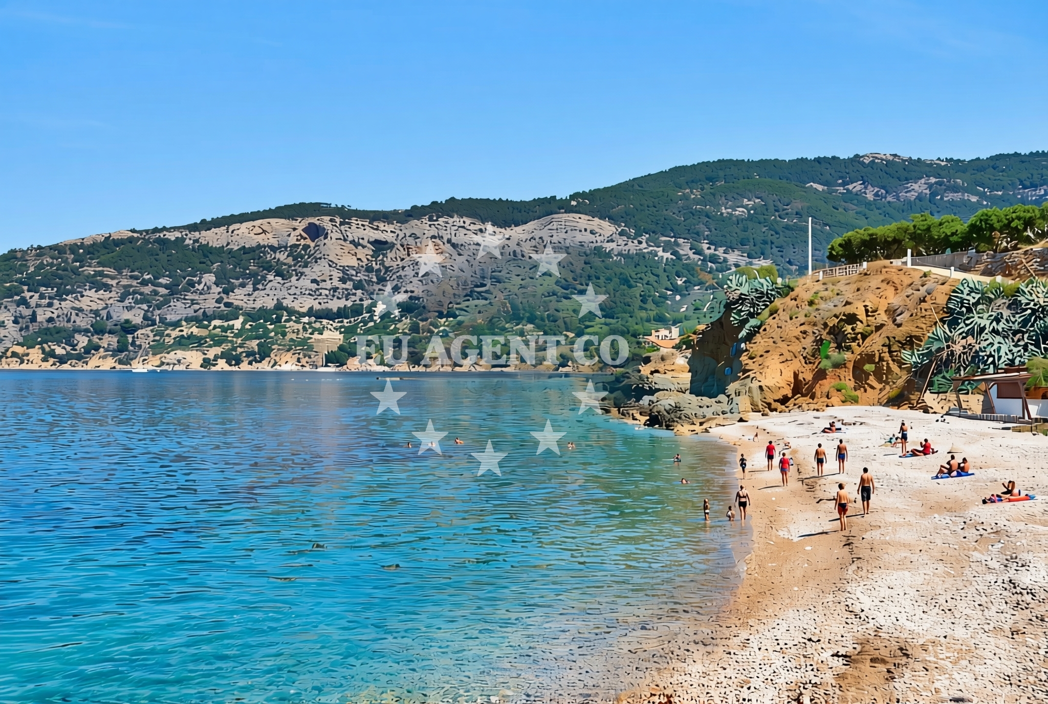 Additional view of Kamenica beach in Gurnji put 37, Komiža