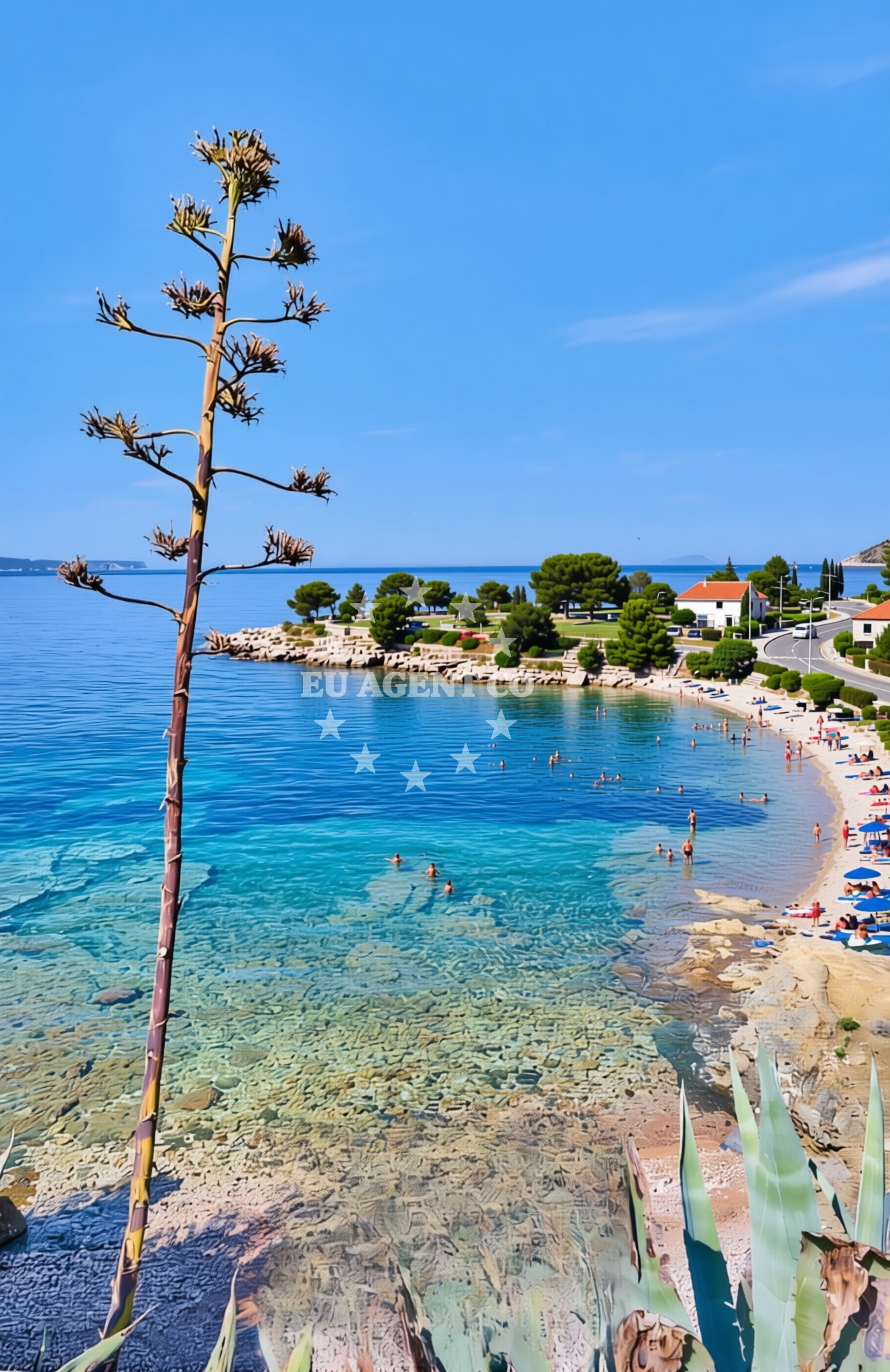 Additional view of Kamenica beach in Gurnji put 37, Komiža