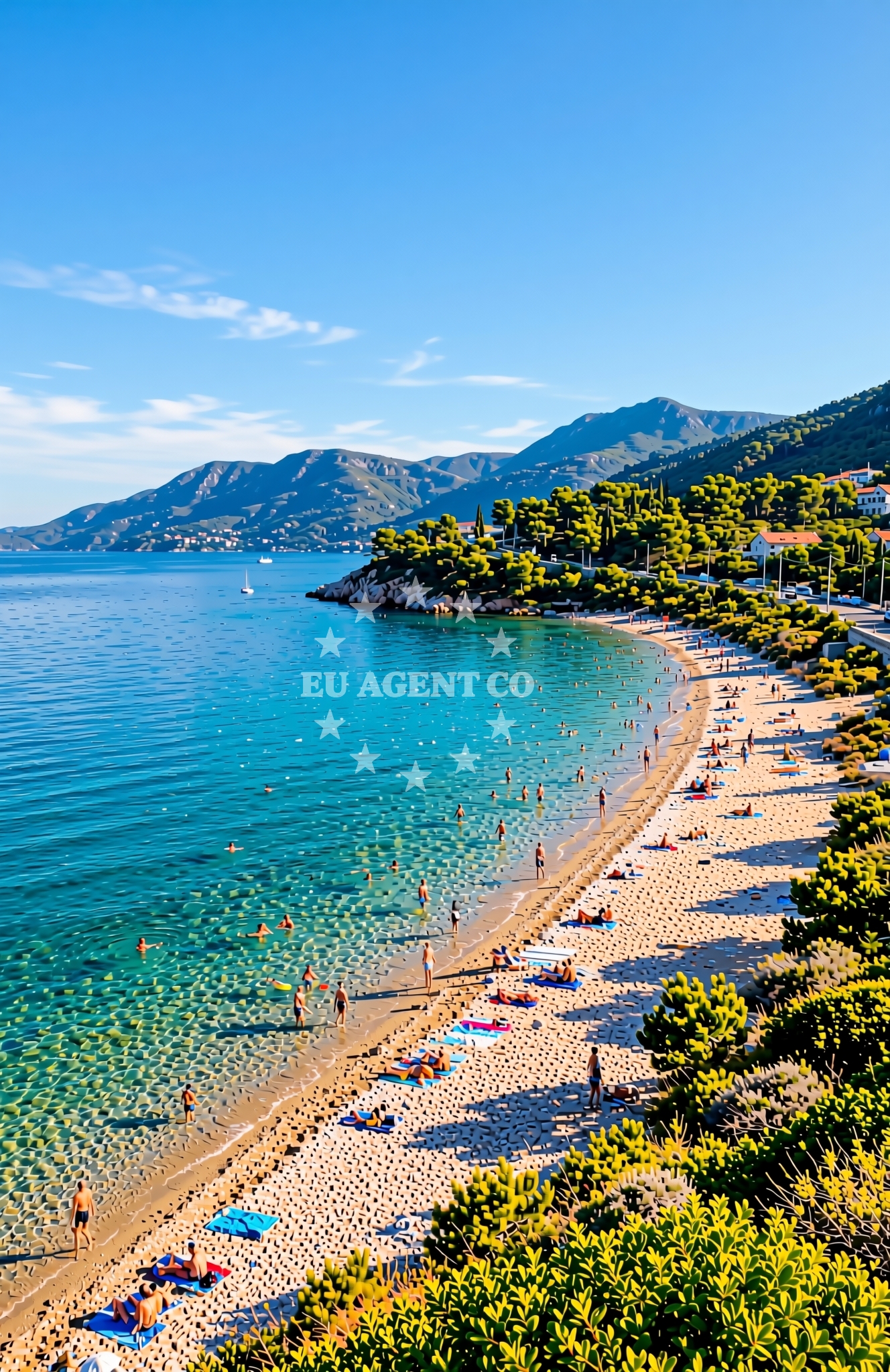 Additional view of Kamenica beach in Gurnji put 37, Komiža