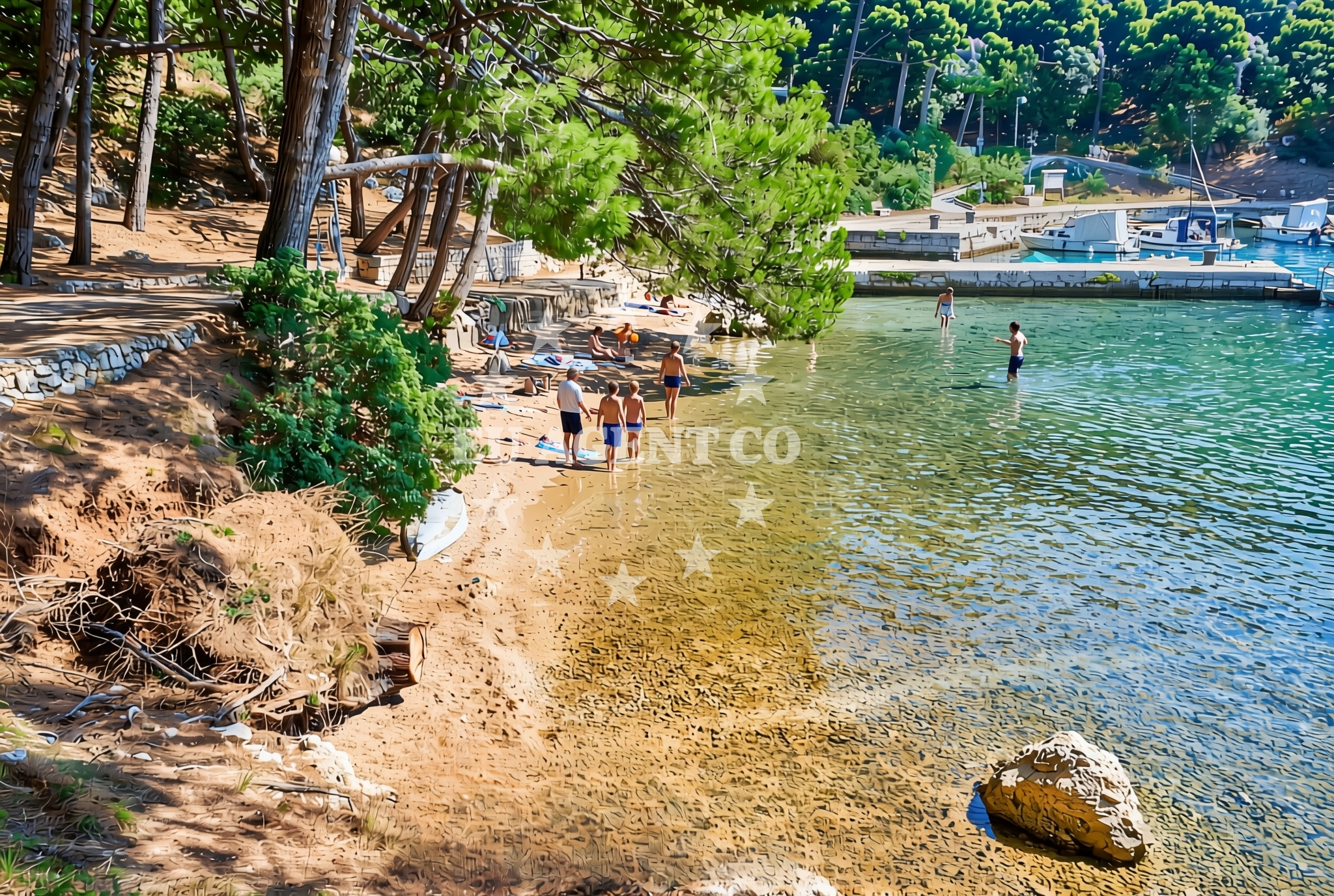 Additional view of Kamp Bijar istok, Osor (Cres) Beach in Kamp Bijar istok