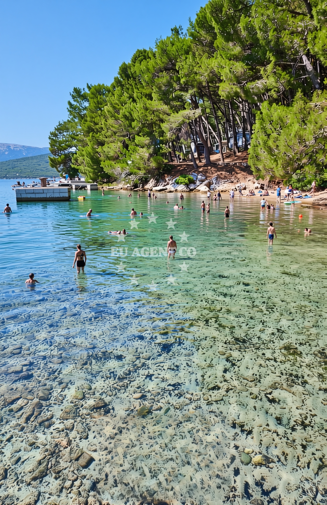 Additional view of Kamp Bijar istok, Osor (Cres) Beach in Kamp Bijar istok