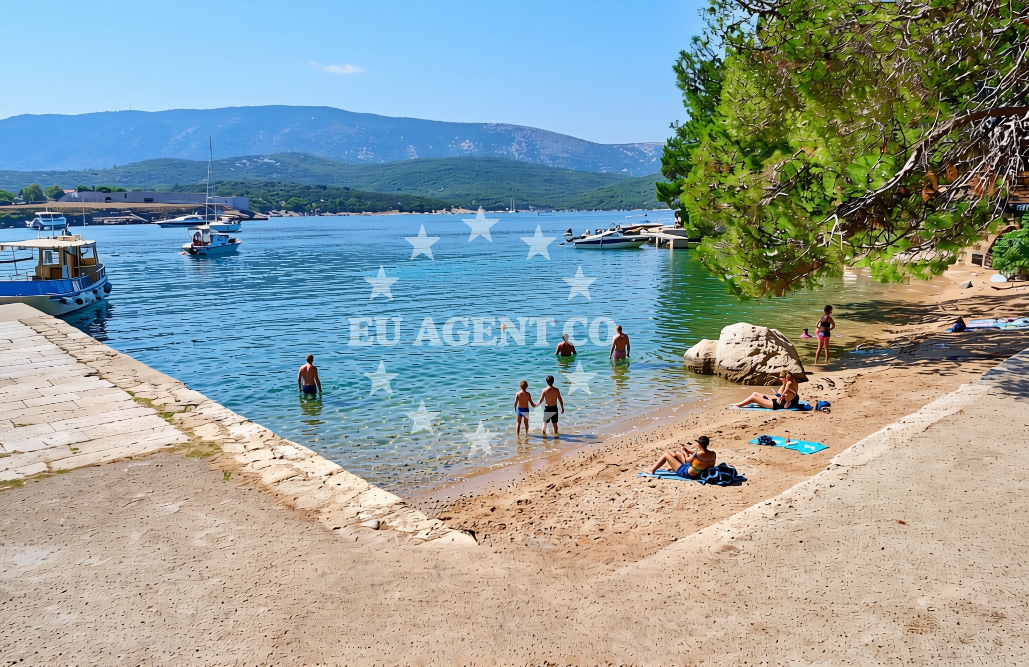 Additional view of Kamp Bijar istok, Osor (Cres) Beach in Kamp Bijar istok