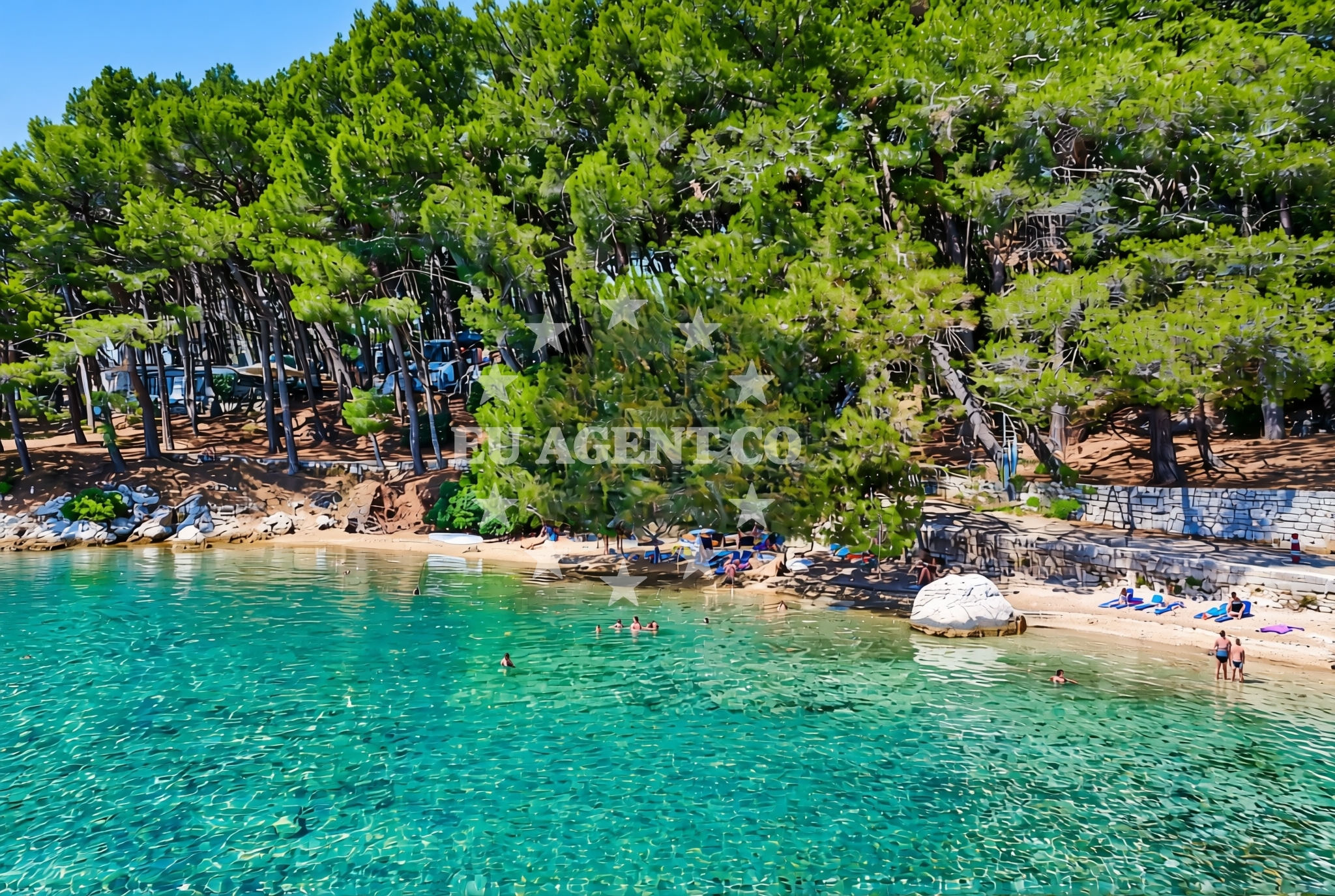 Additional view of Kamp Bijar istok, Osor (Cres) Beach in Kamp Bijar istok