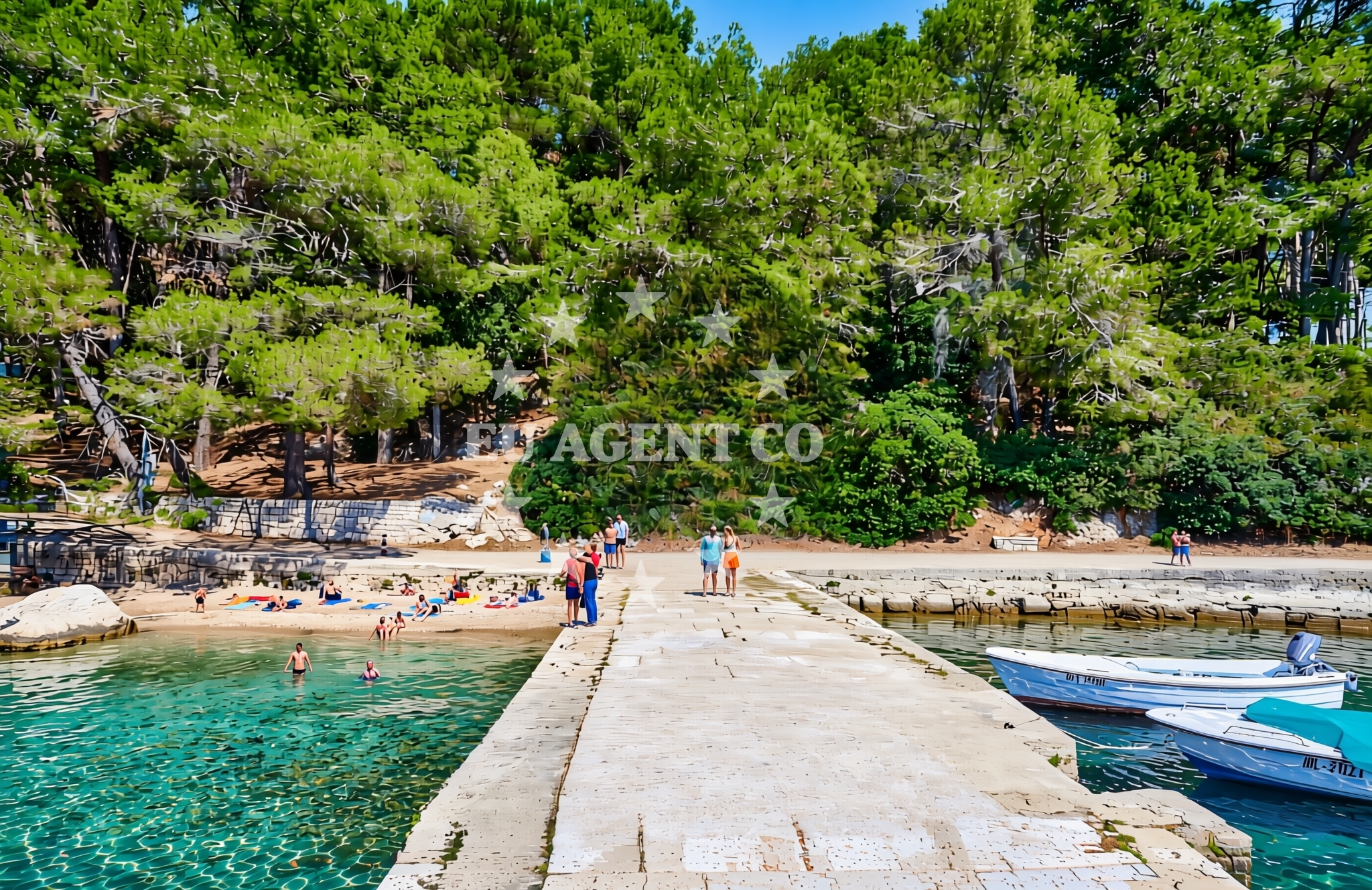 Additional view of Kamp Bijar istok, Osor (Cres) Beach in Kamp Bijar istok