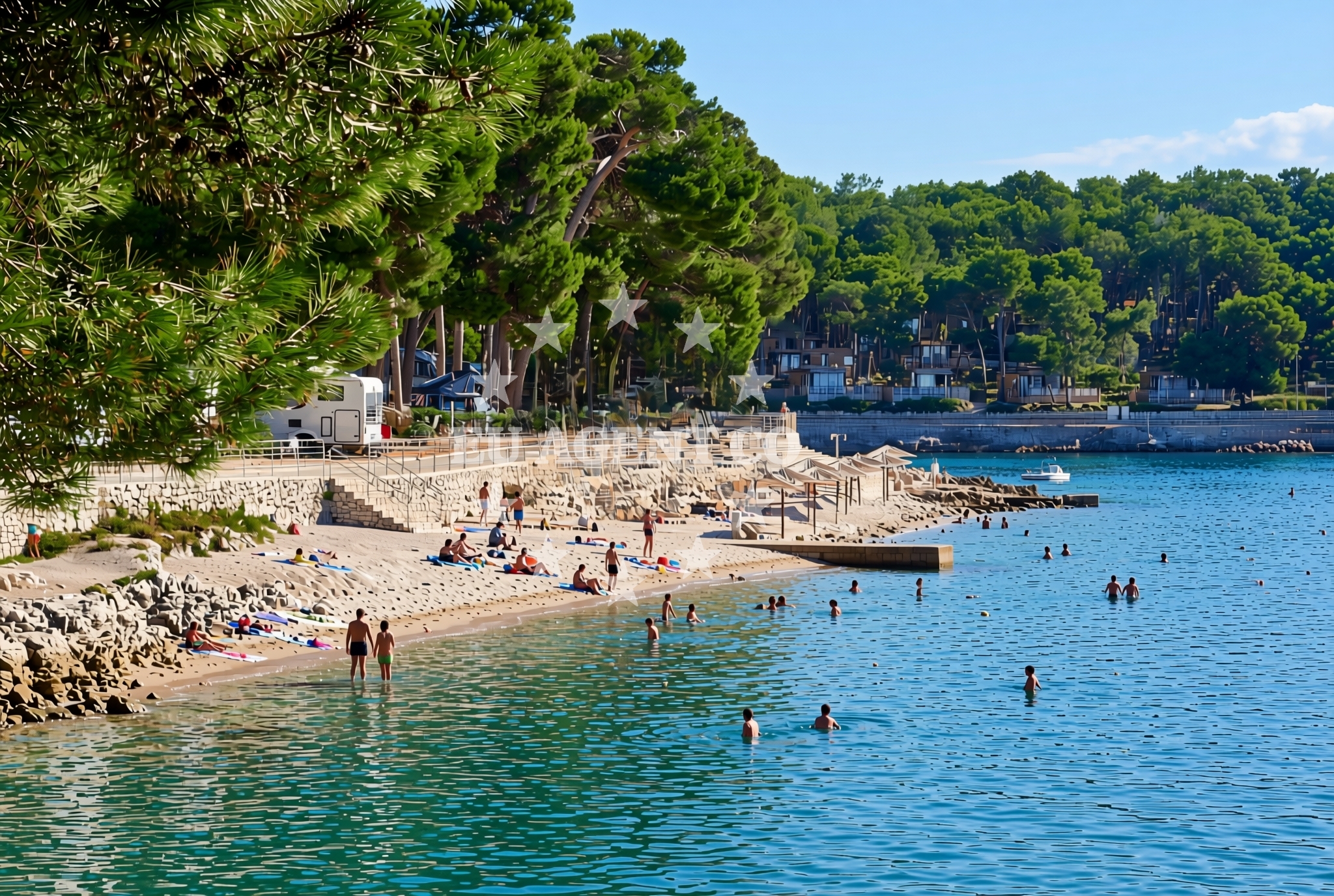 Additional view of Kamp Čikat, Mali Lošinj (Lošinj) Beach in Kamp Čikat