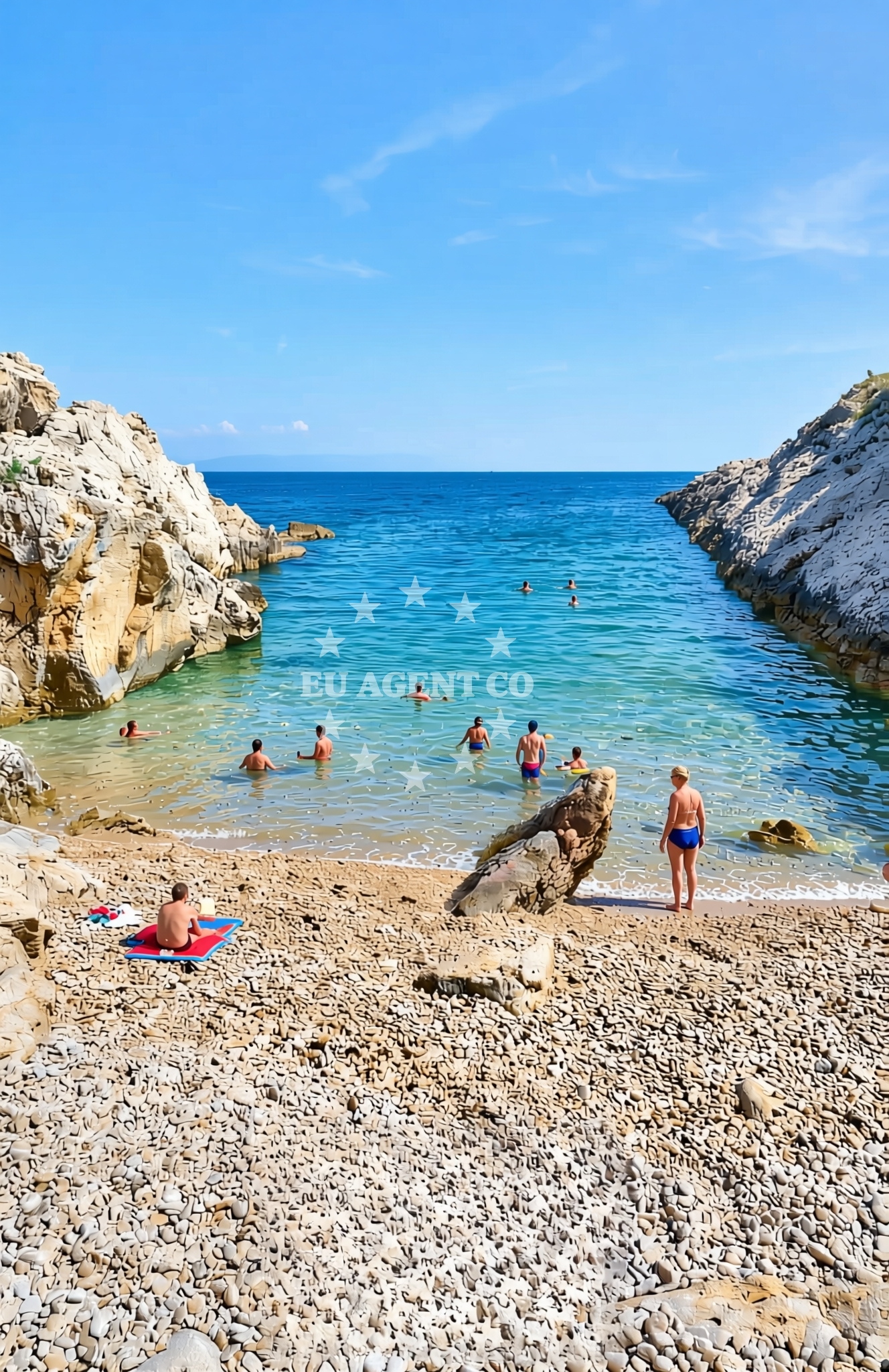 Additional view of Kamp istok (dog beach), Sveta Marina Beach in Kamp istok (plaža za pse)