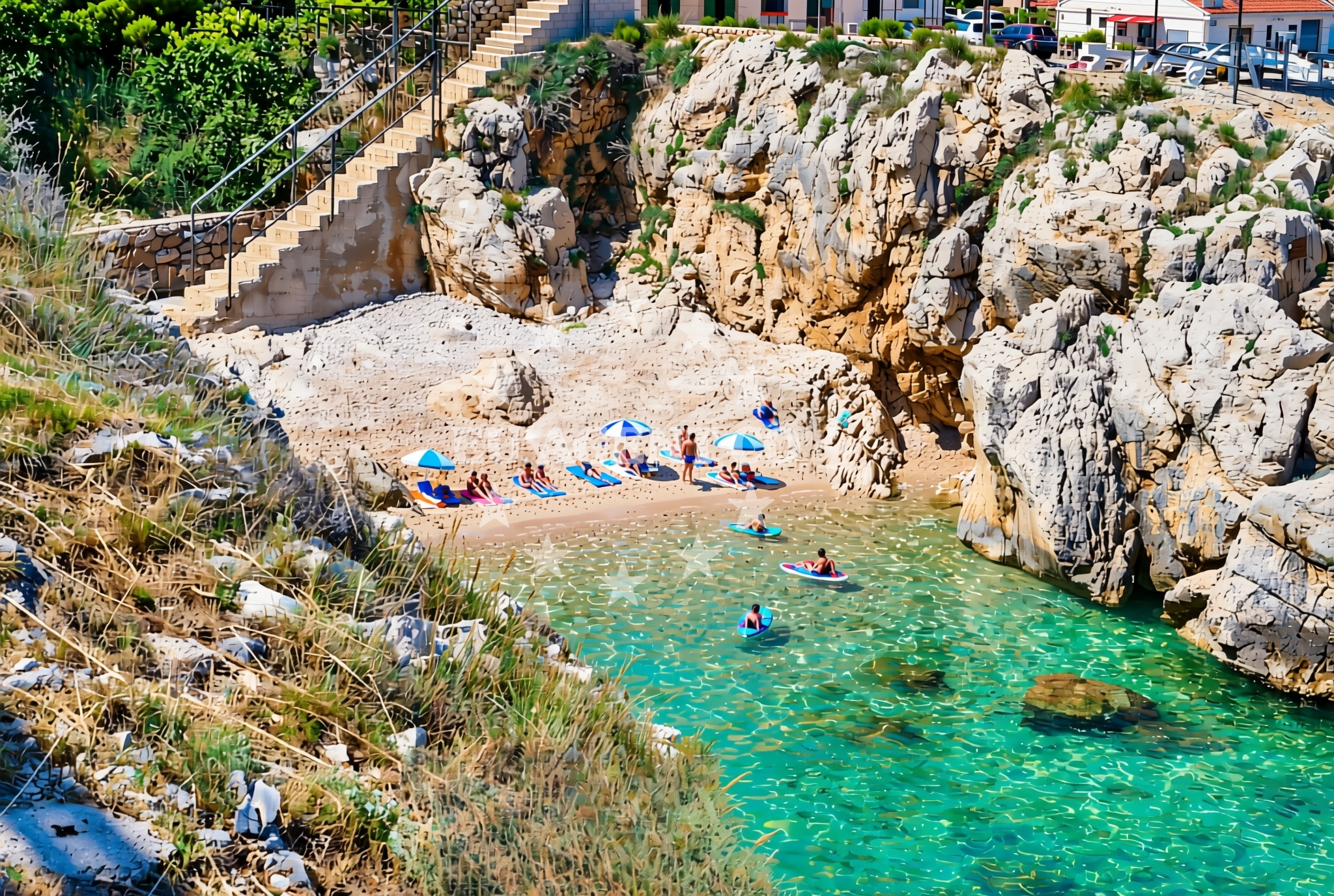 Additional view of Kamp istok (dog beach), Sveta Marina Beach in Kamp istok (plaža za pse)