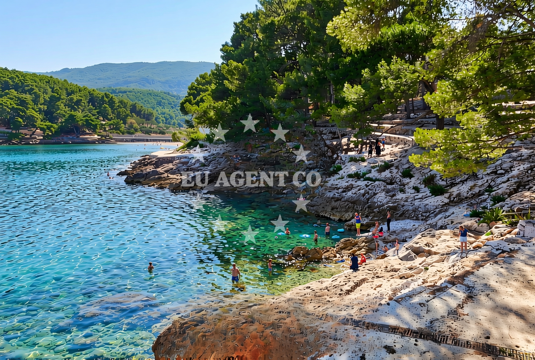 Additional view of Kamp Mina, Jelsa (Hvar) Beach in Kamp Mina