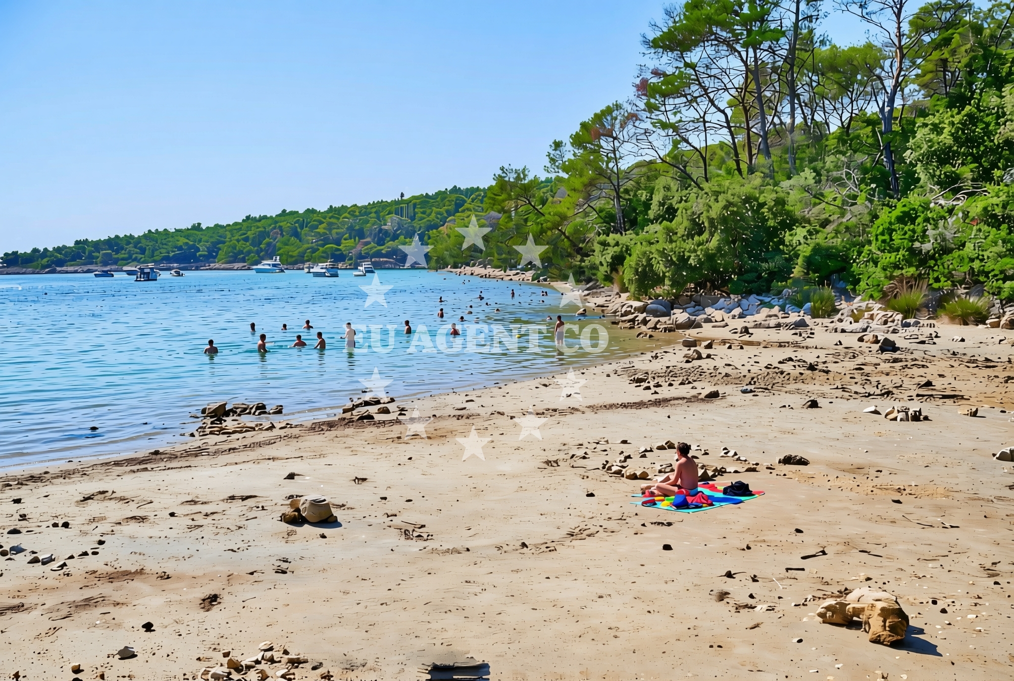 Overview of Kampor (Rab): beaches and coves (19) in Kampor (Rab)