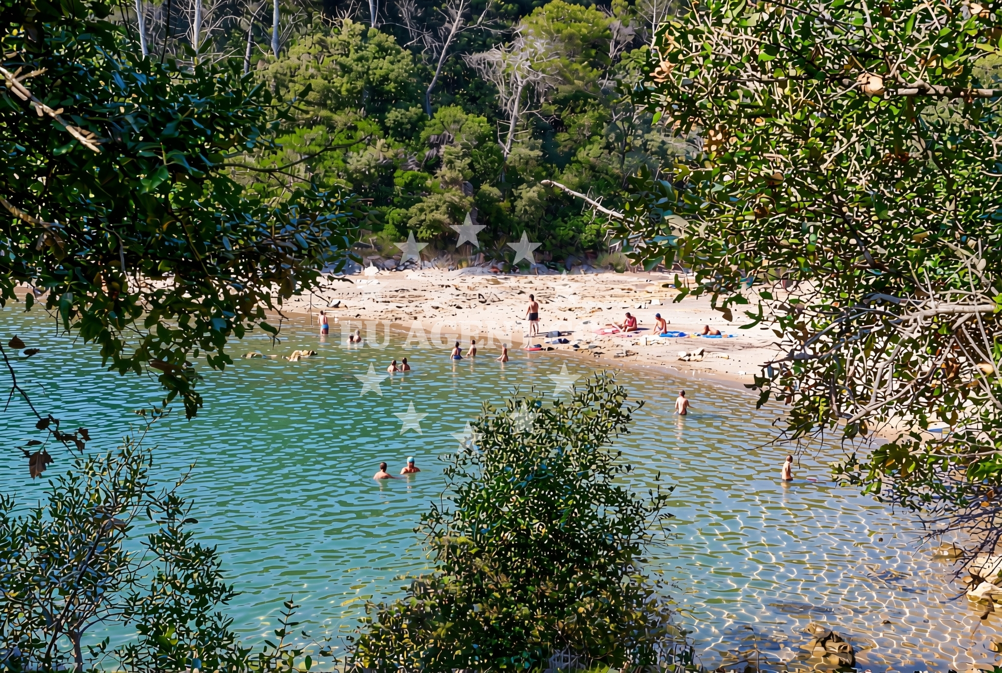 Shoreline and swimming area at Kampor (Rab): beaches and coves (19) in Kampor (Rab)