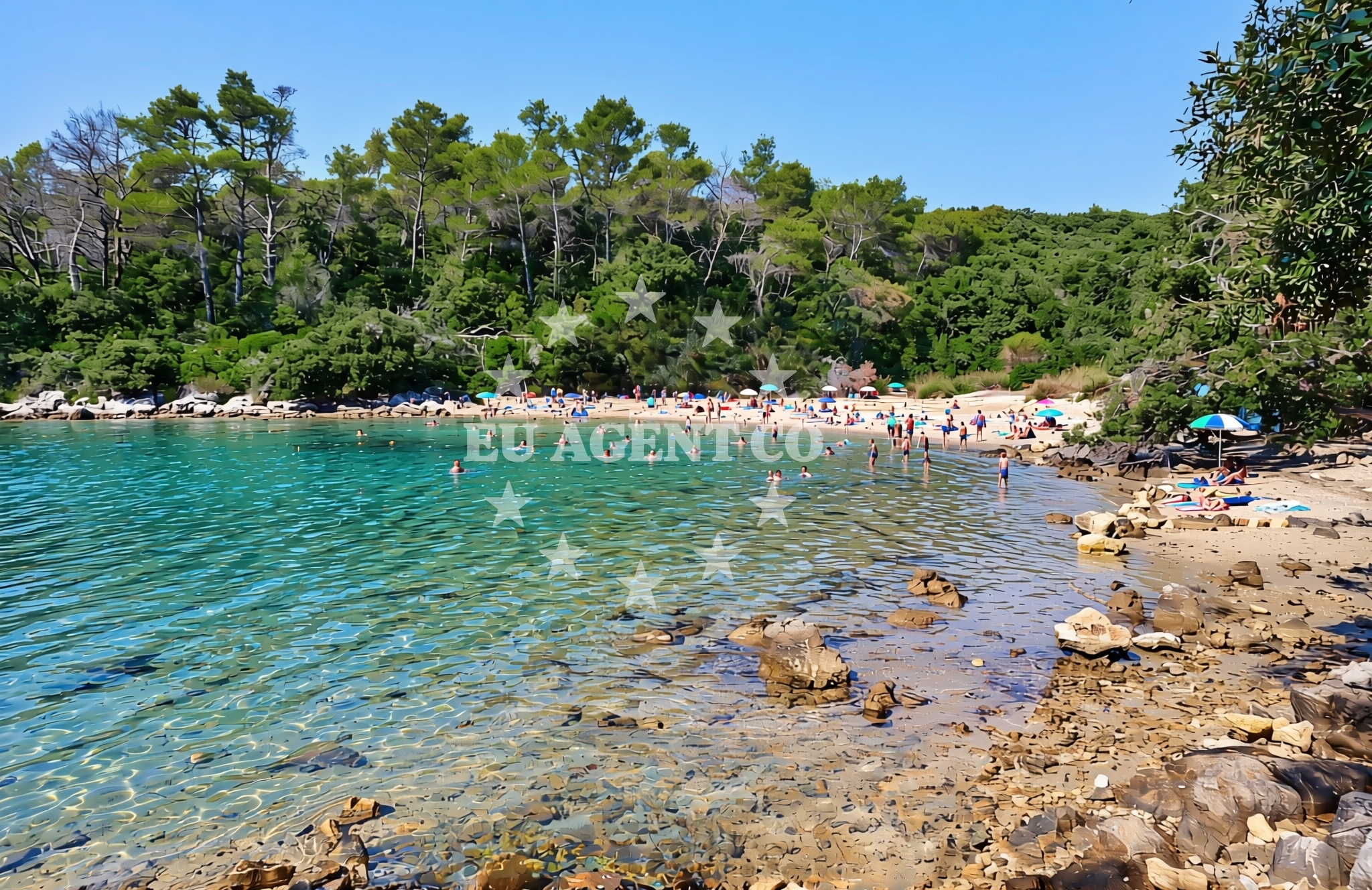 Sea and coastal view of Kampor (Rab): beaches and coves (19) in Kampor (Rab)