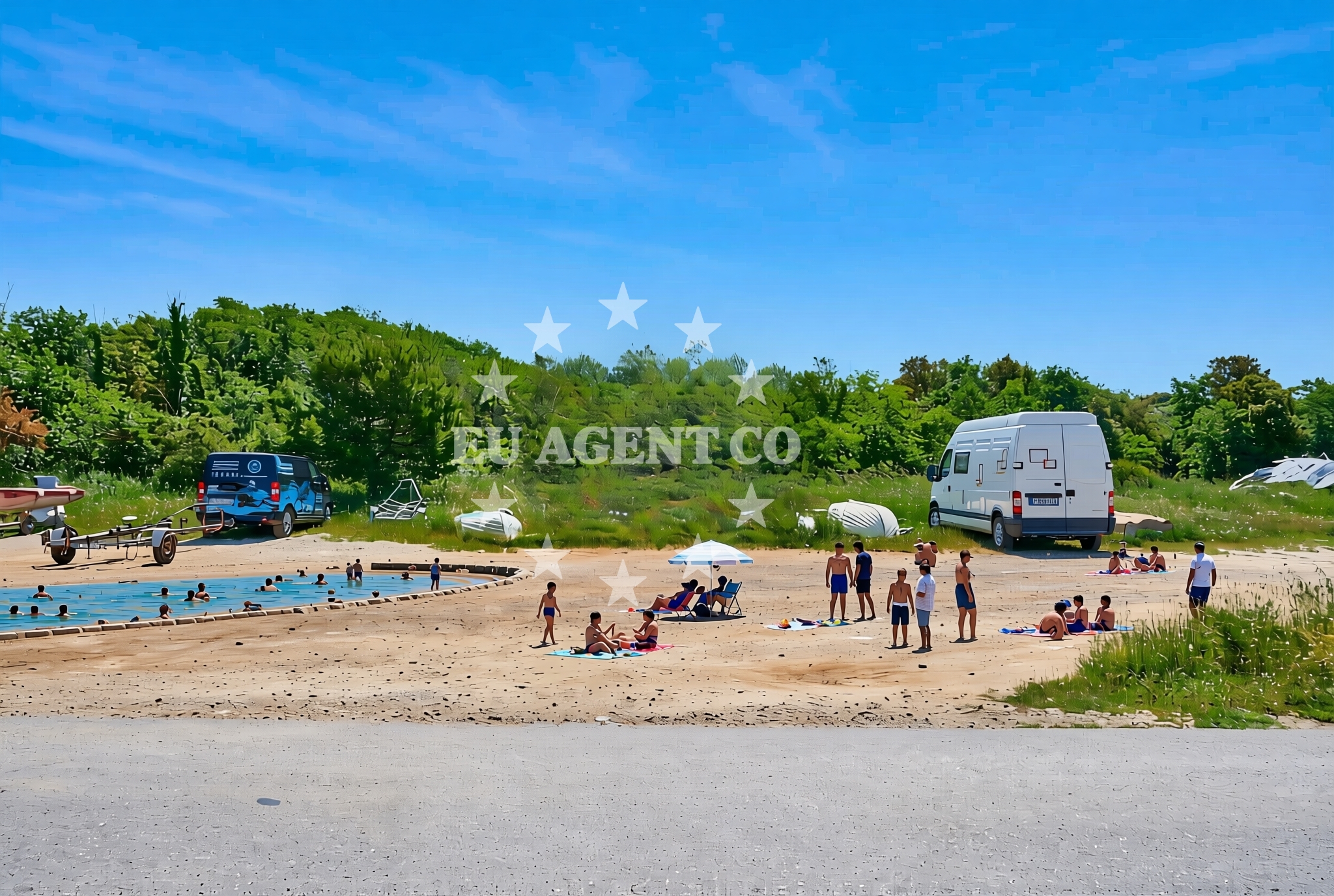 Additional view of Kanalić (dog beach), Vinkuran Beach in Kanalić (plaža za pse)