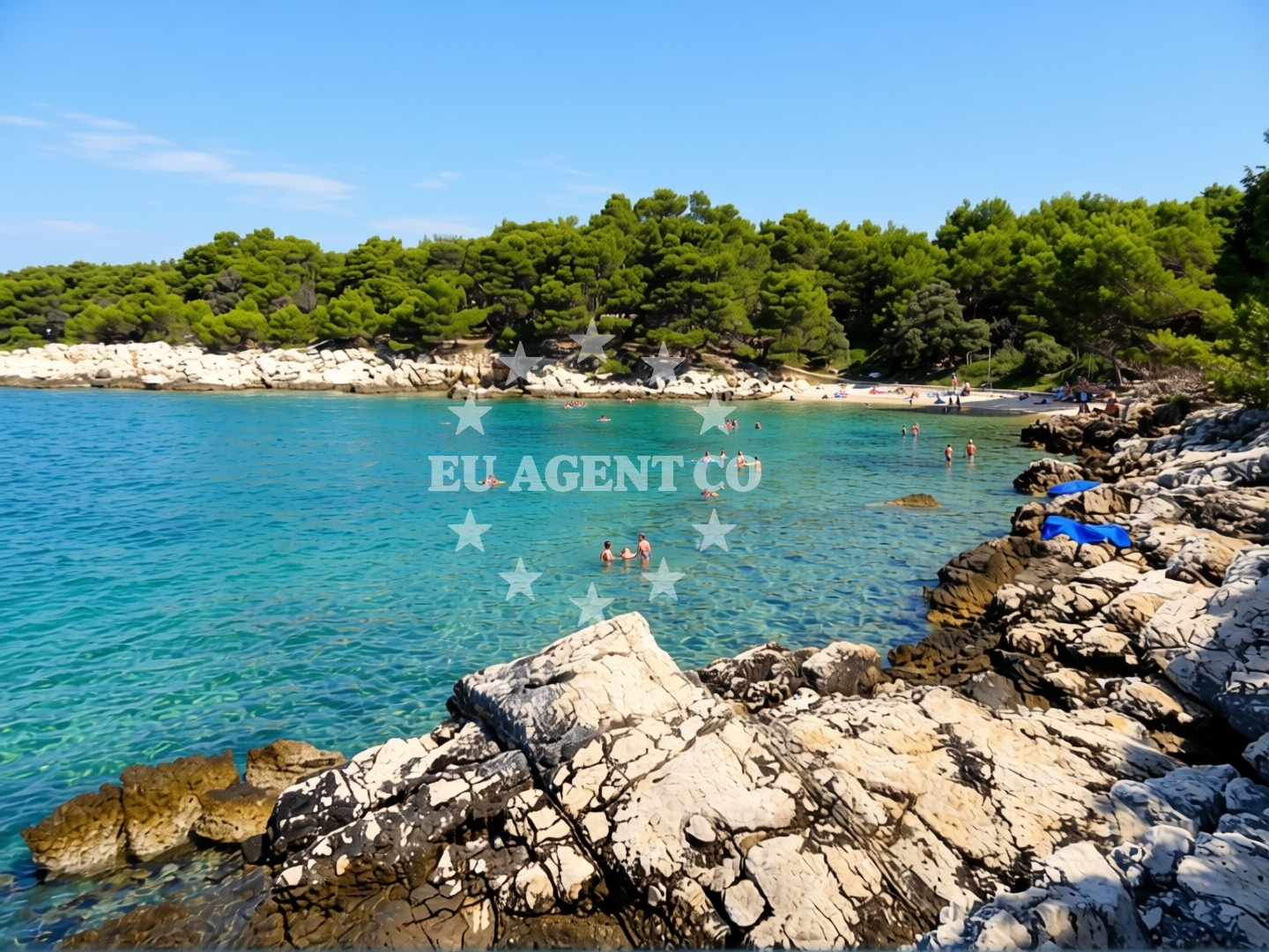 Additional view of Kandarola beach in KAMPOR 68 B,E,F,G Apartments, Rab