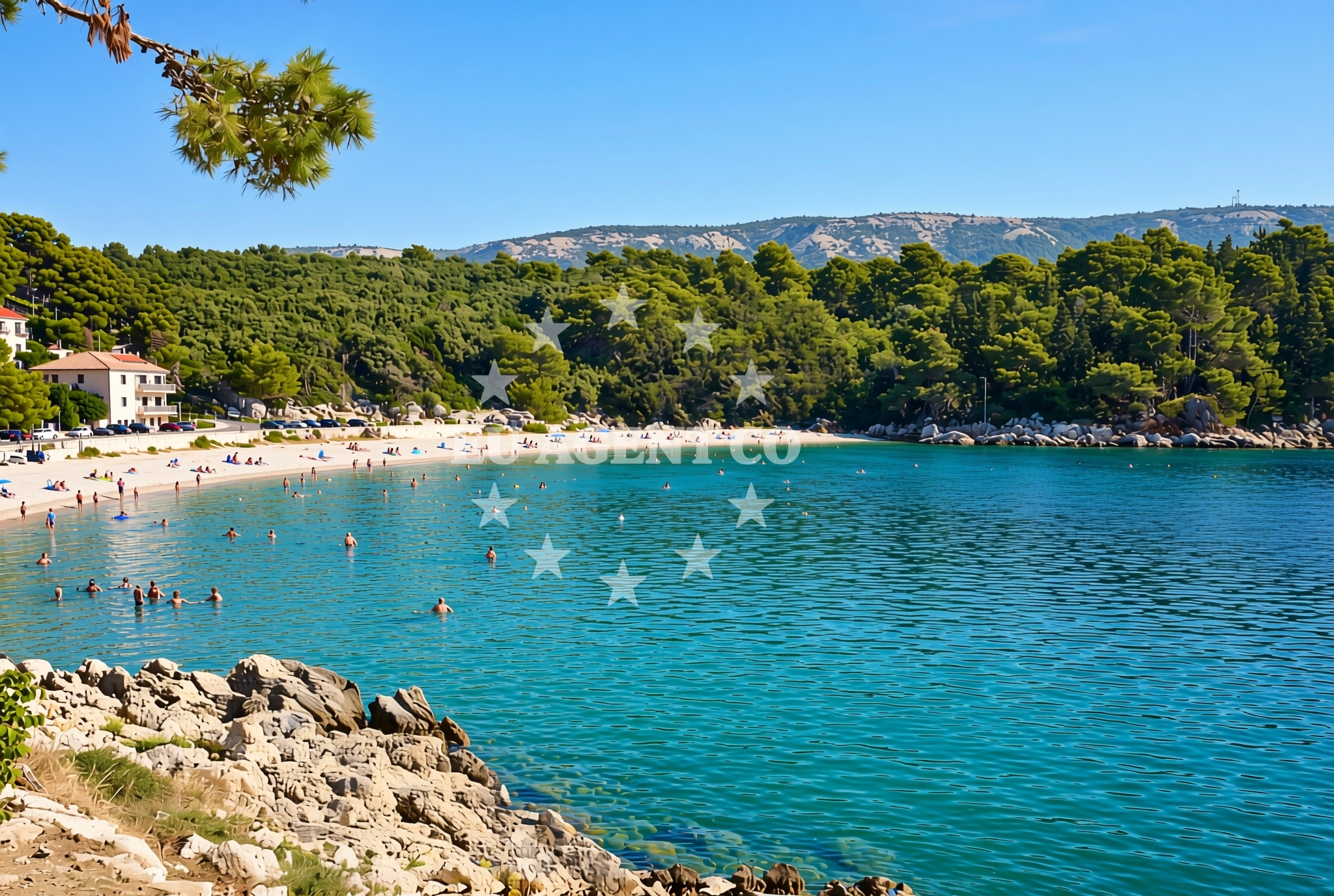 Additional view of Kandarola II beach in KAMPOR 68 B,E,F,G Apartments, Rab
