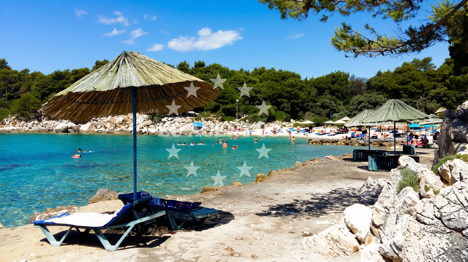 Additional view of Kandarola III beach in KAMPOR 68 B,E,F,G Apartments, Rab