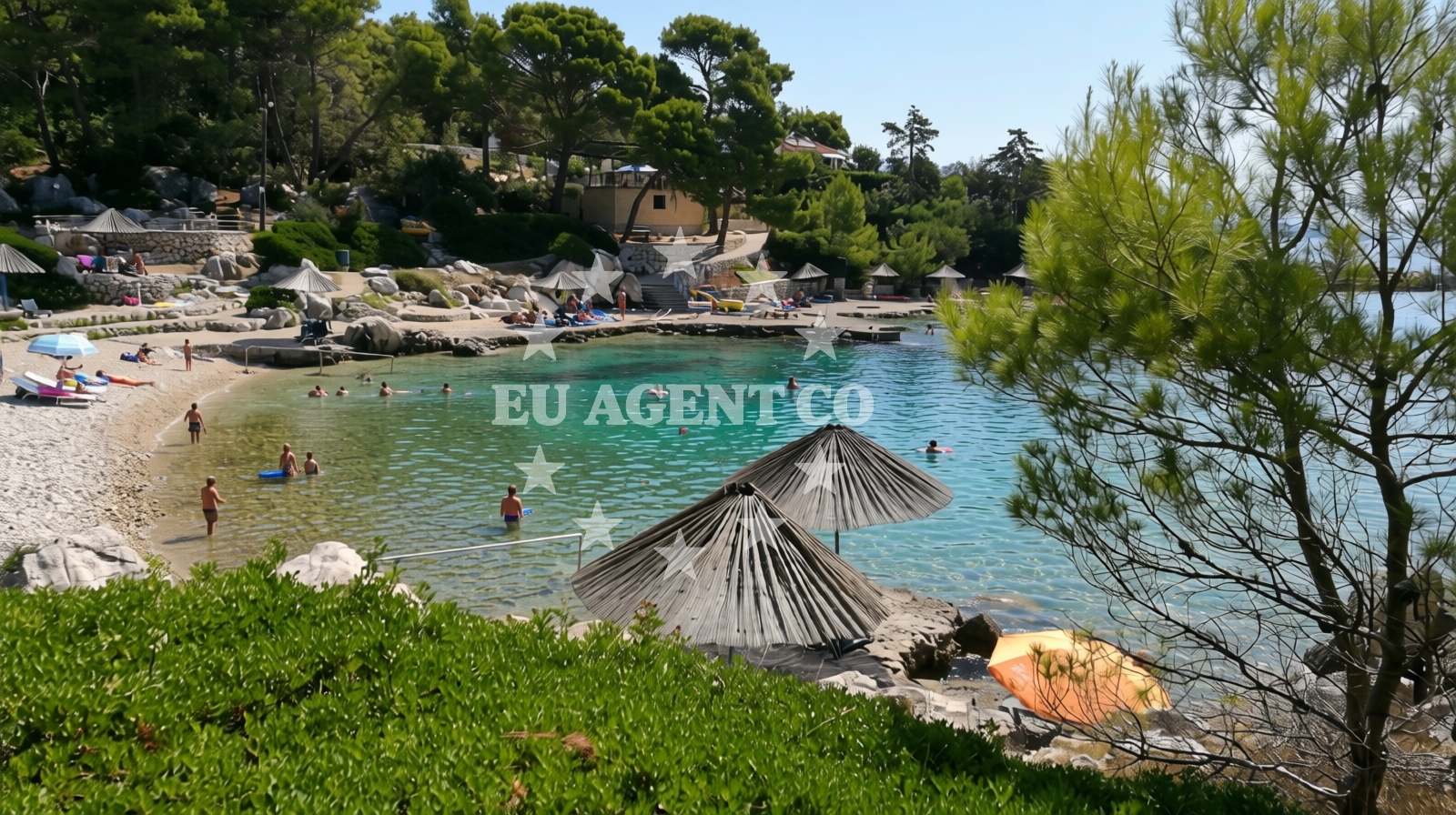 Additional view of Kandarola III beach in KAMPOR 68 B,E,F,G Apartments, Rab