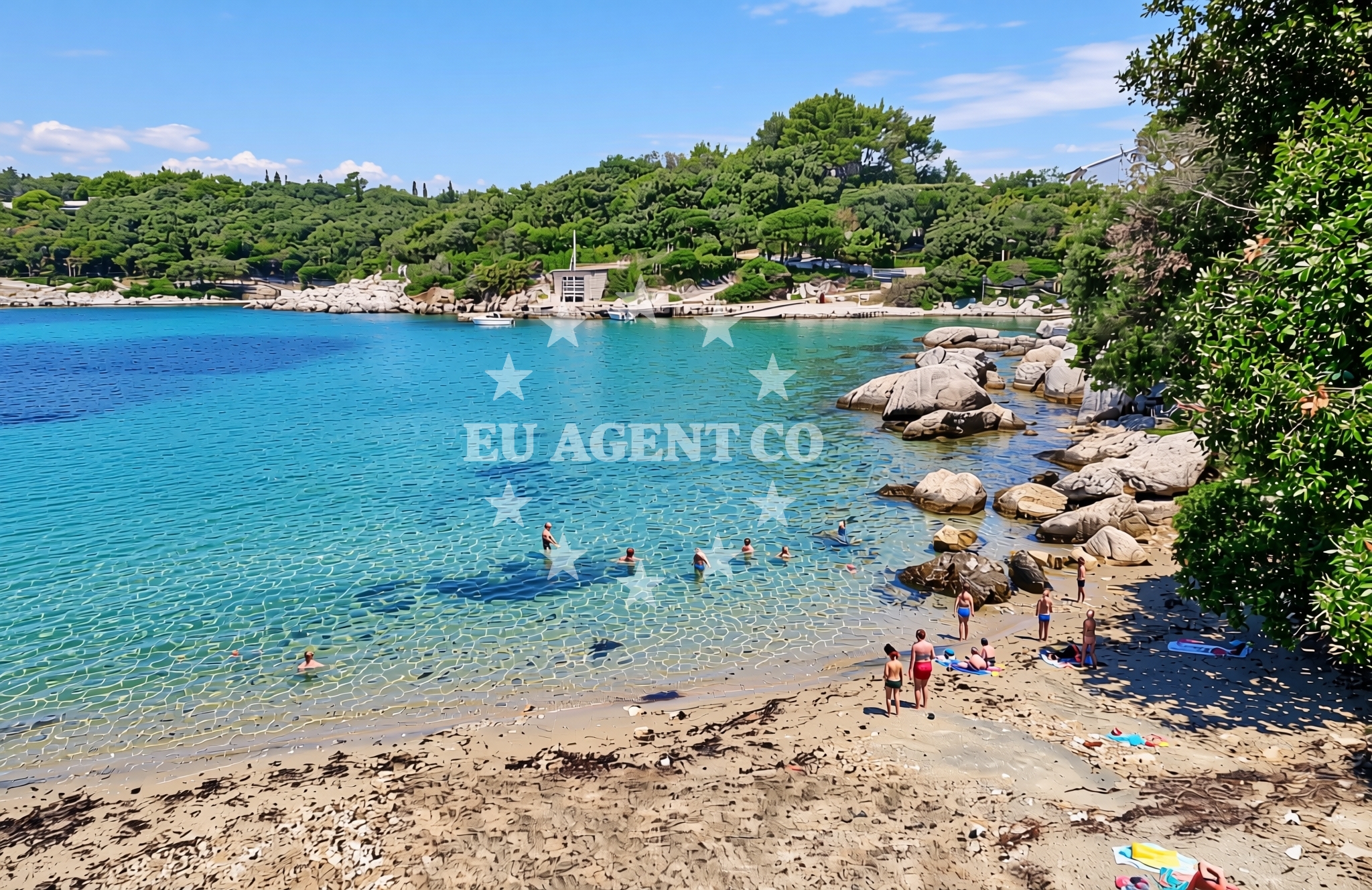 Additional view of Kandarola III beach in KAMPOR 68 B,E,F,G Apartments, Rab