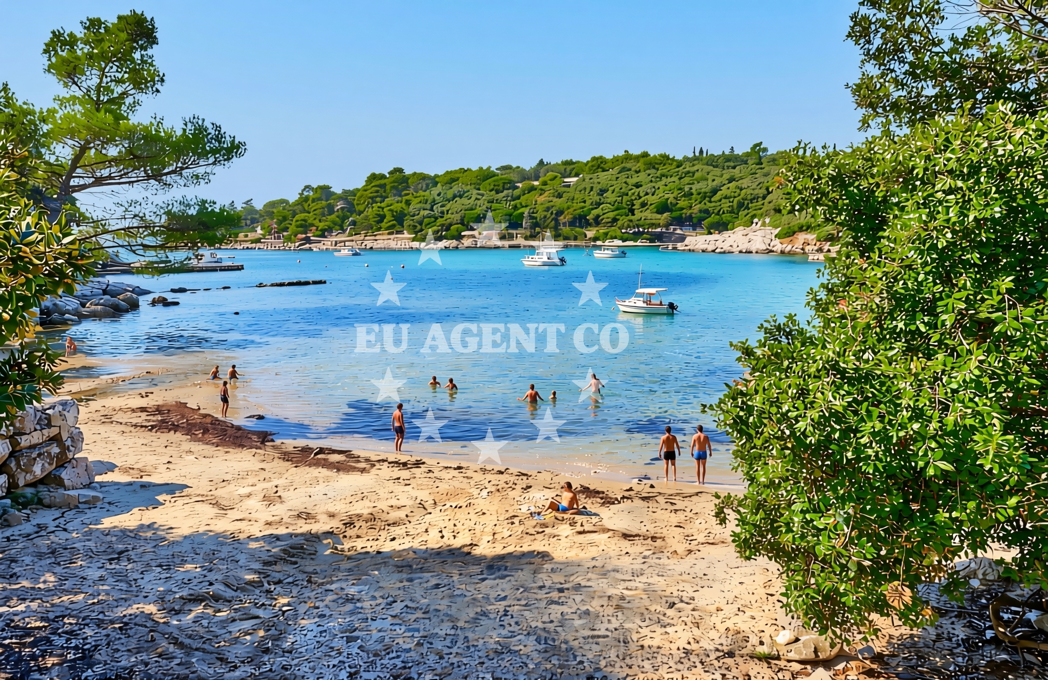 Additional view of Kandarola III beach in KAMPOR 68 B,E,F,G Apartments, Rab