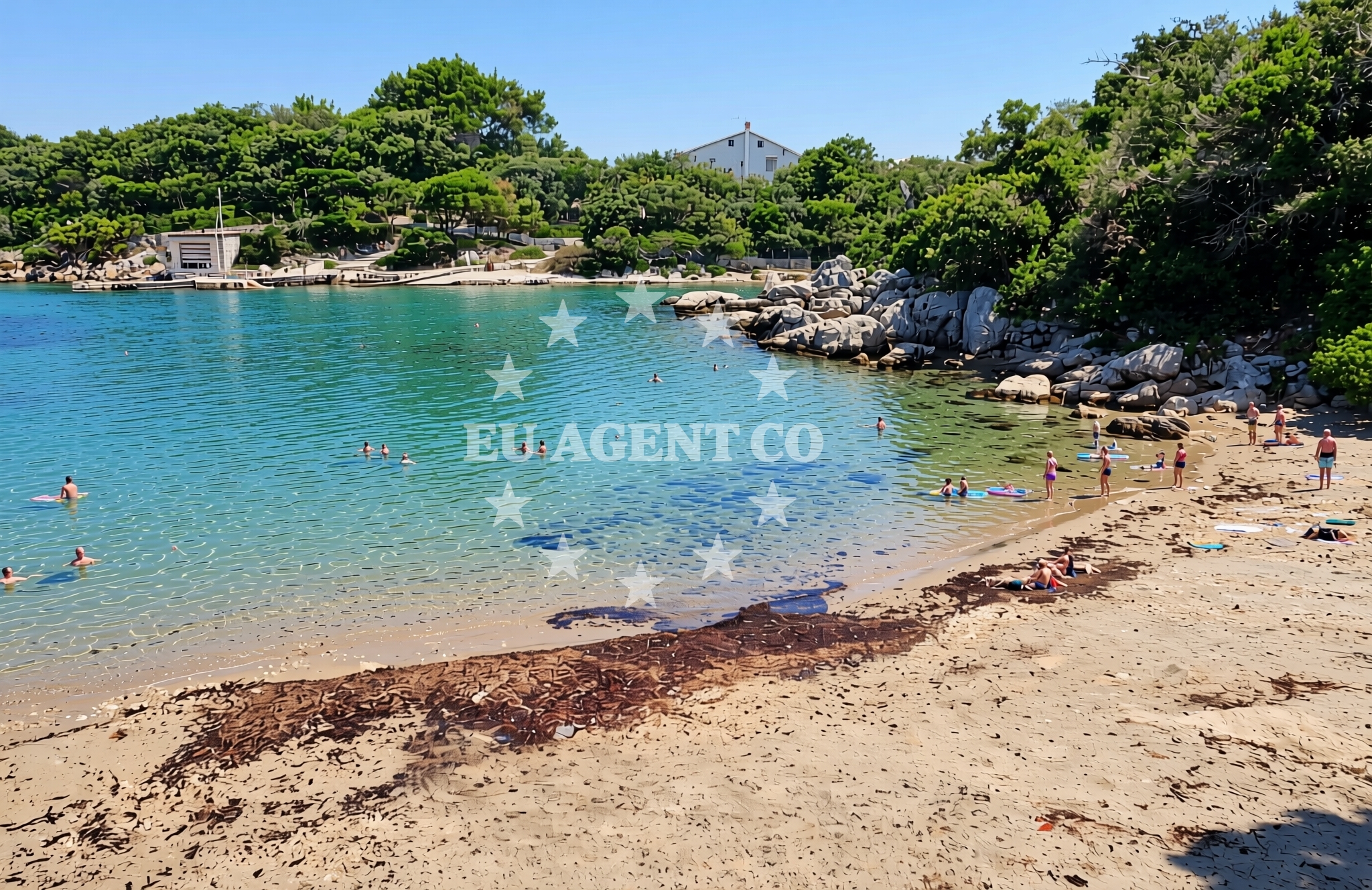 Additional view of Kandarola III beach in KAMPOR 68 B,E,F,G Apartments, Rab