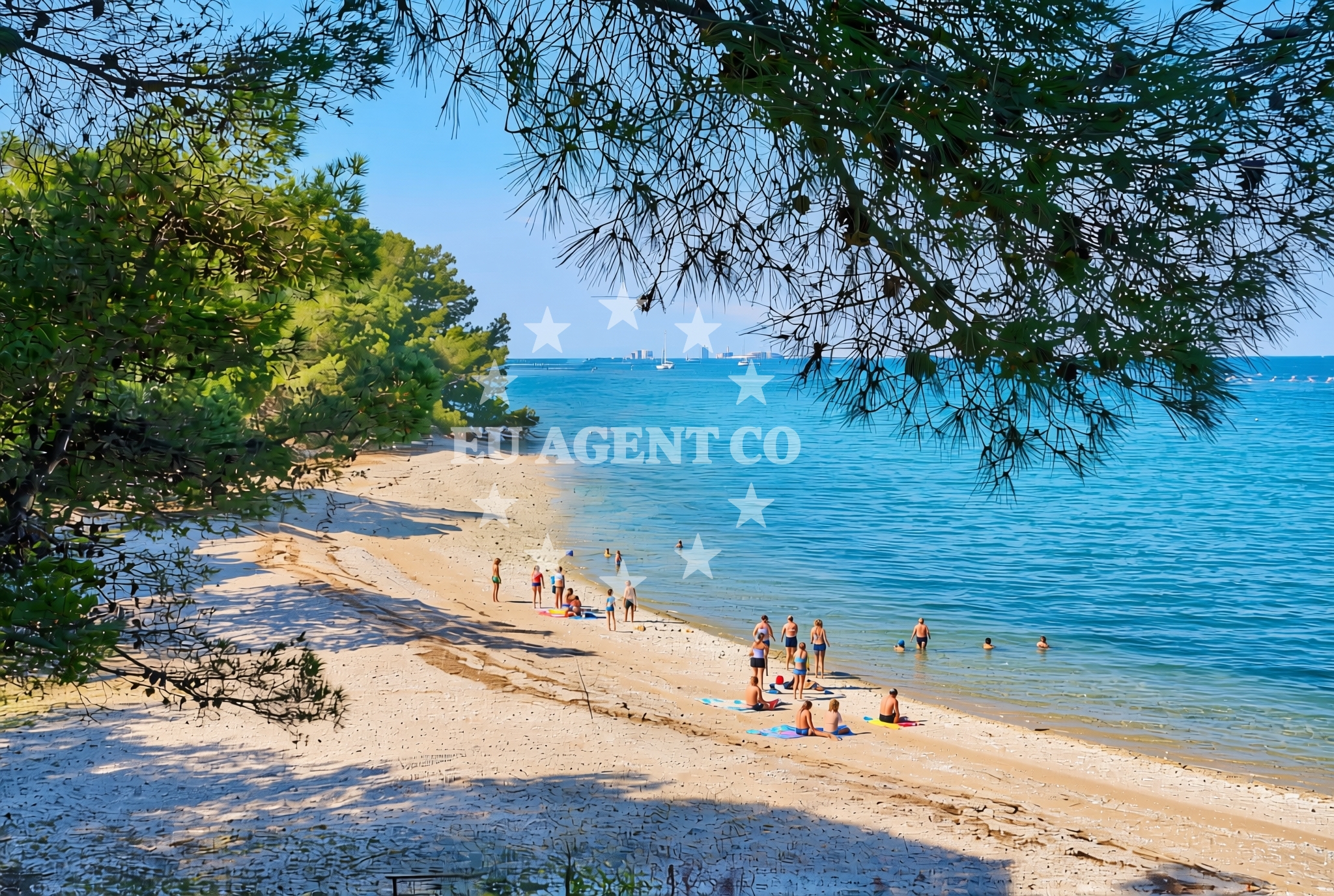 Additional view of Kanegra beach in Kanegra 2, Umag
