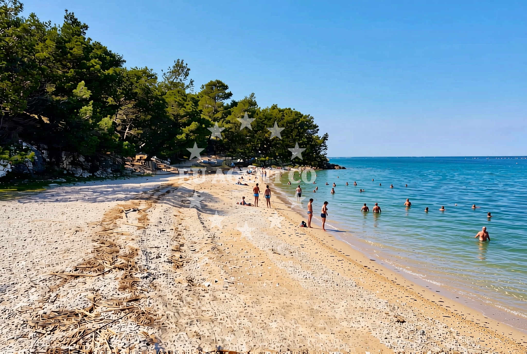 Additional view of Kanegra beach in Kanegra 2, Umag