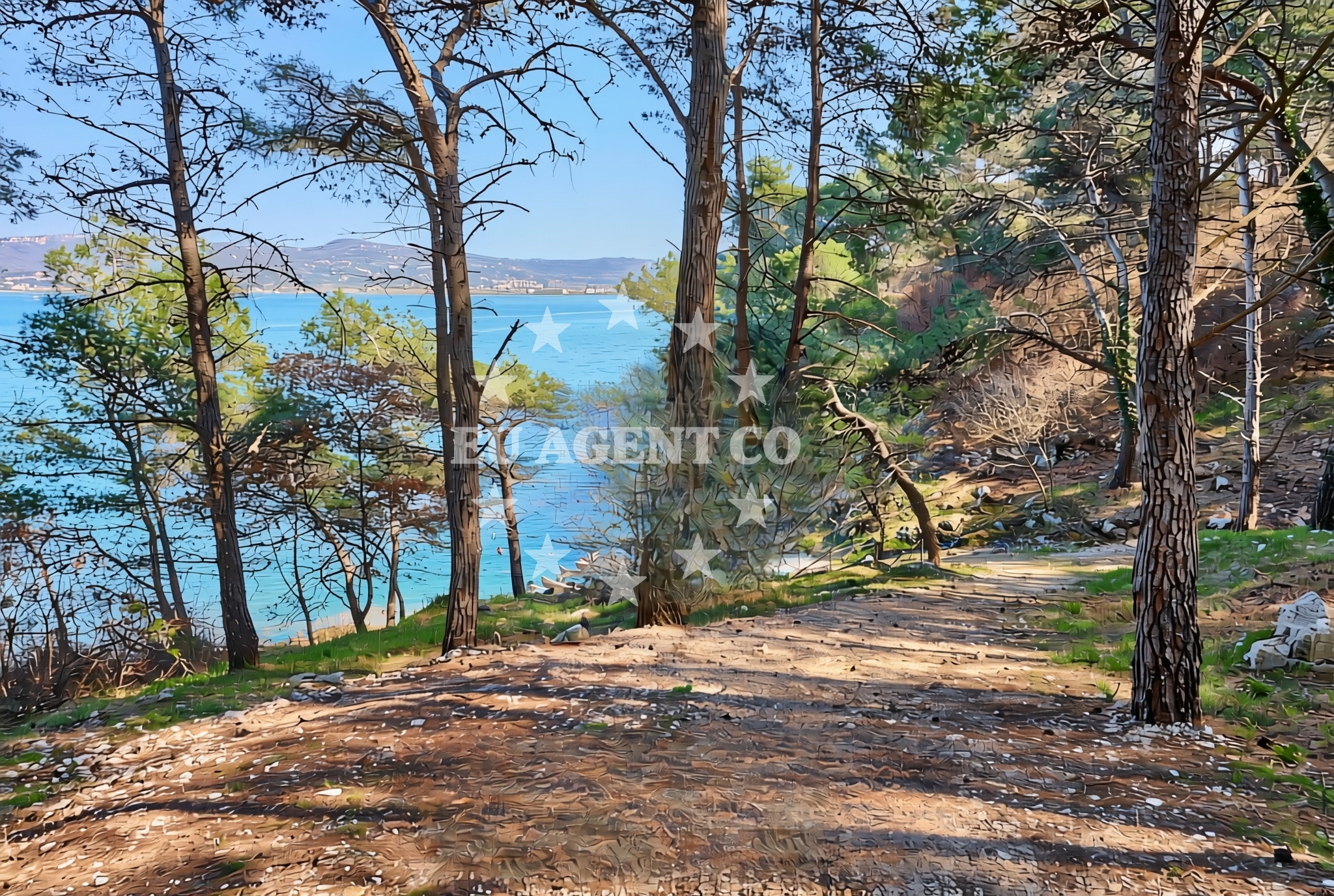 Shoreline and swimming area at Kanegra istok (dog beach), Kanegra Beach in Kanegra istok (plaža za pse)