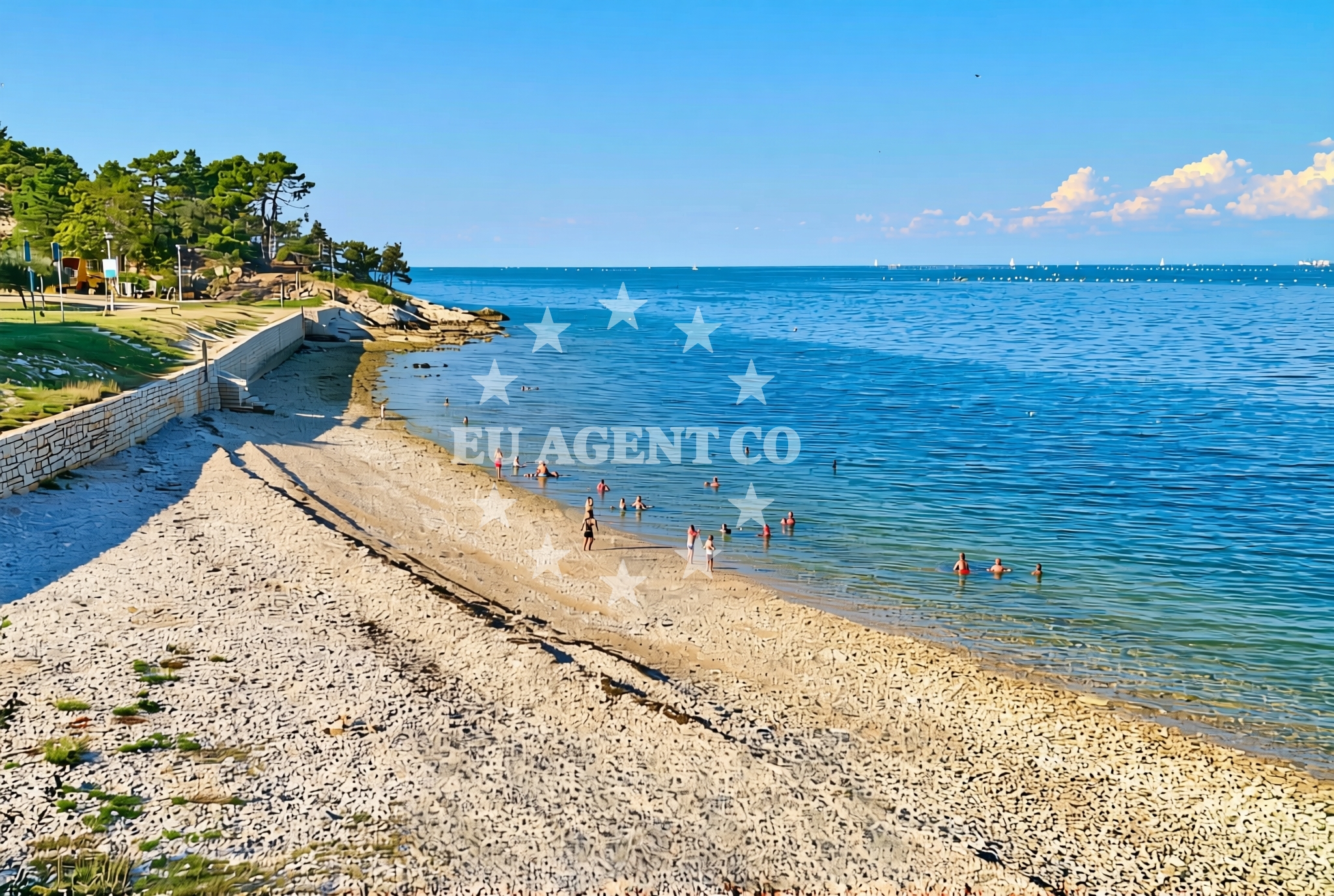 Overview of Kanegra zapad (dog beach), Kanegra Beach in Kanegra zapad (plaža za pse)