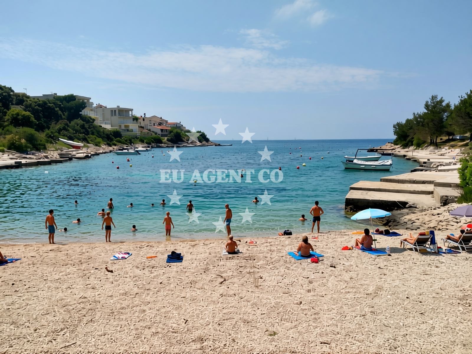 Overview of Kanica beach in Kanica 213 A, Zaglavice