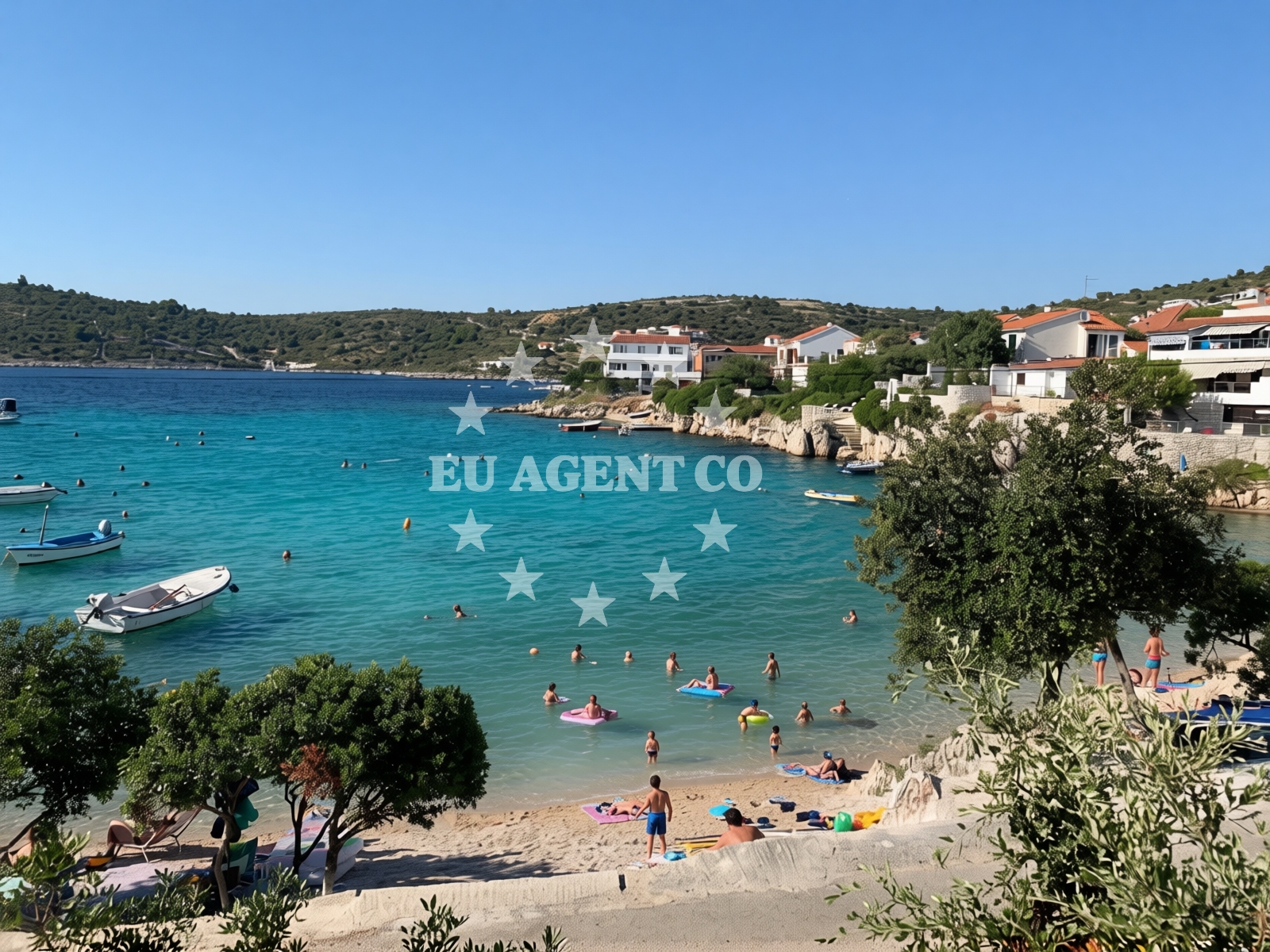 Overview of Kanica beach II in Kanica 213 A, Zaglavice