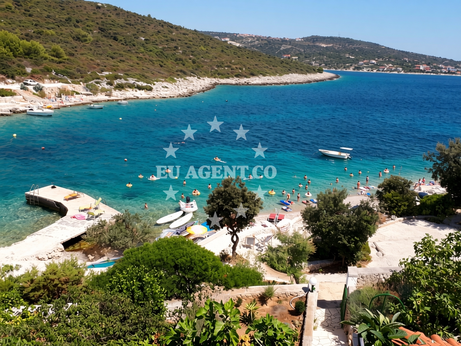 Overview of Kanica beach III in Kanica 213 A, Zaglavice
