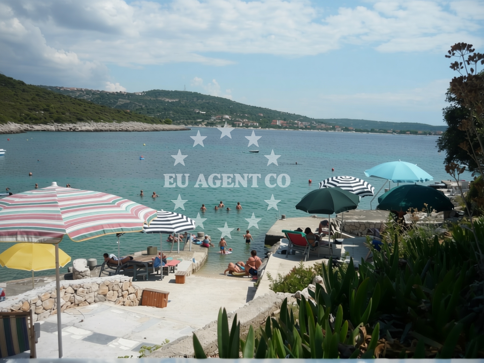 Beach facilities and surroundings at Kanica beach III in Kanica 213 A, Zaglavice