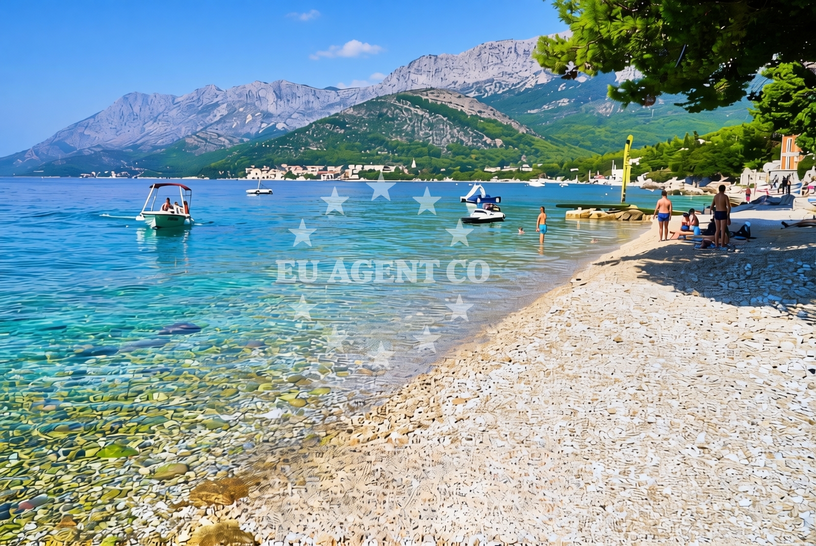 Sea and coastal view of Kapeć jug, Podaca Beach in Kapeć jug