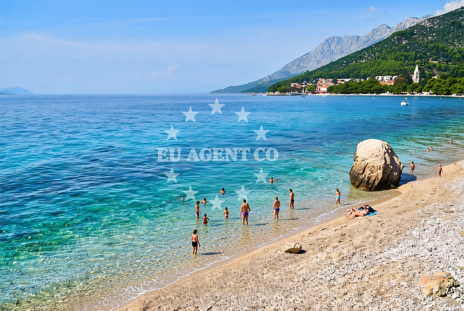 Beach facilities and surroundings at Kapeć sjever, Podaca Beach in Kapeć sjever