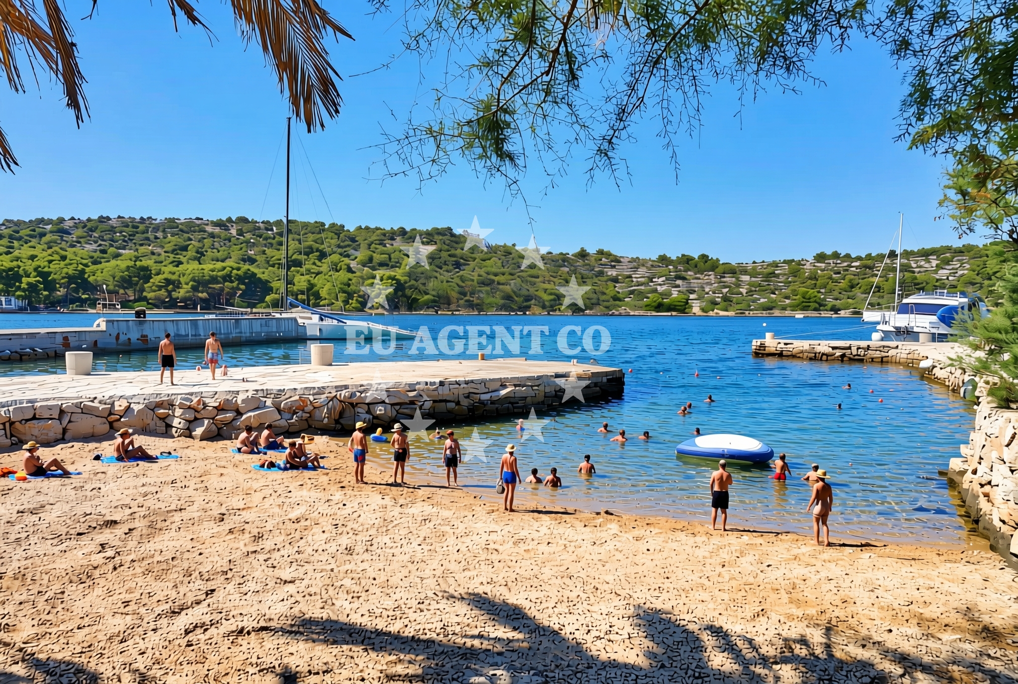 Overview of Kaprije (Kaprije): beaches and coves (7) in Kaprije (Kaprije)