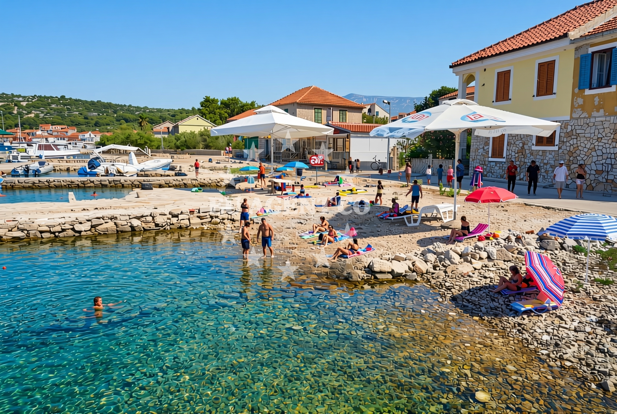 Sea and coastal view of Kaprije (Kaprije): beaches and coves (7) in Kaprije (Kaprije)