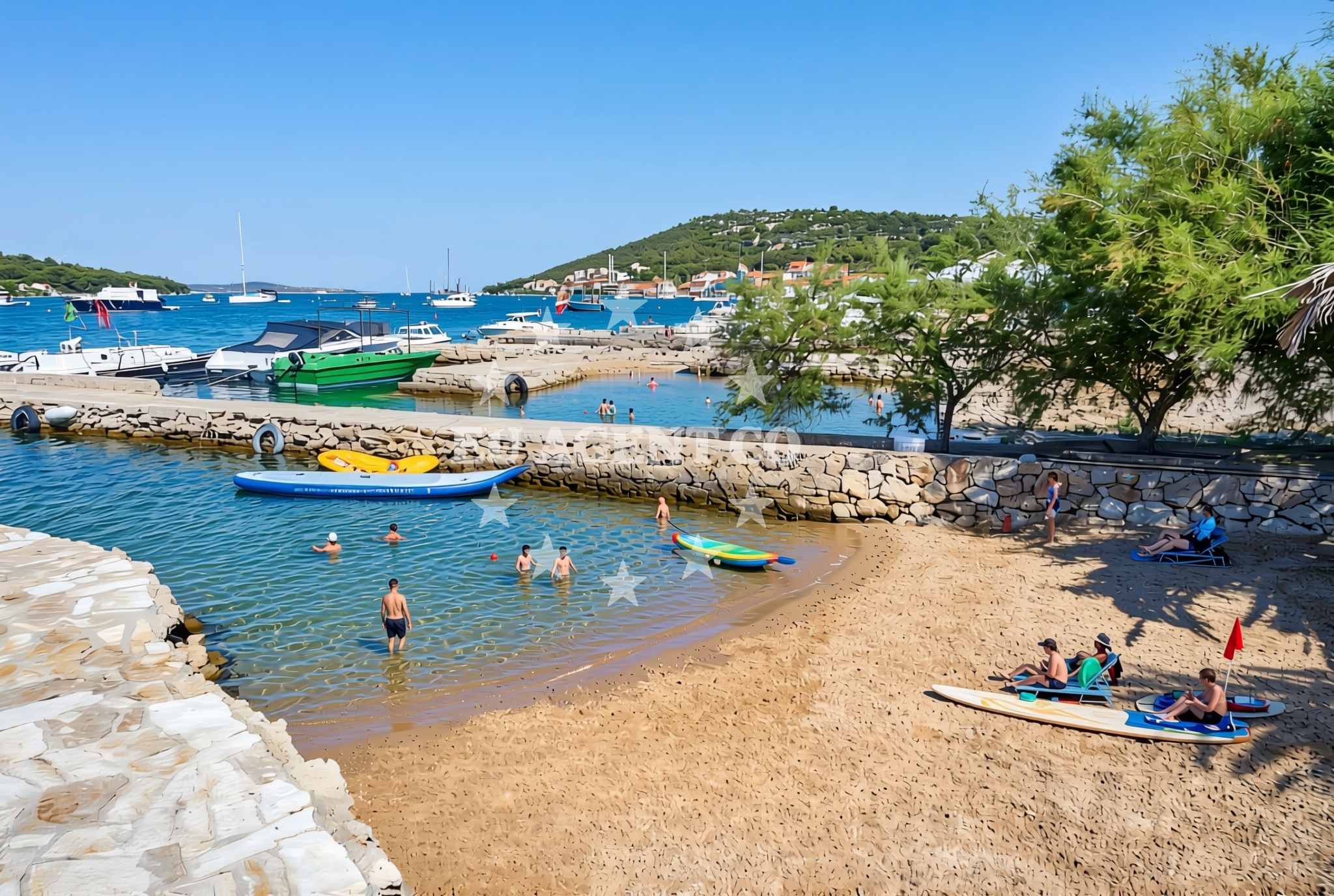 Additional view of Kaprije (Kaprije): beaches and coves (7) in Kaprije (Kaprije)
