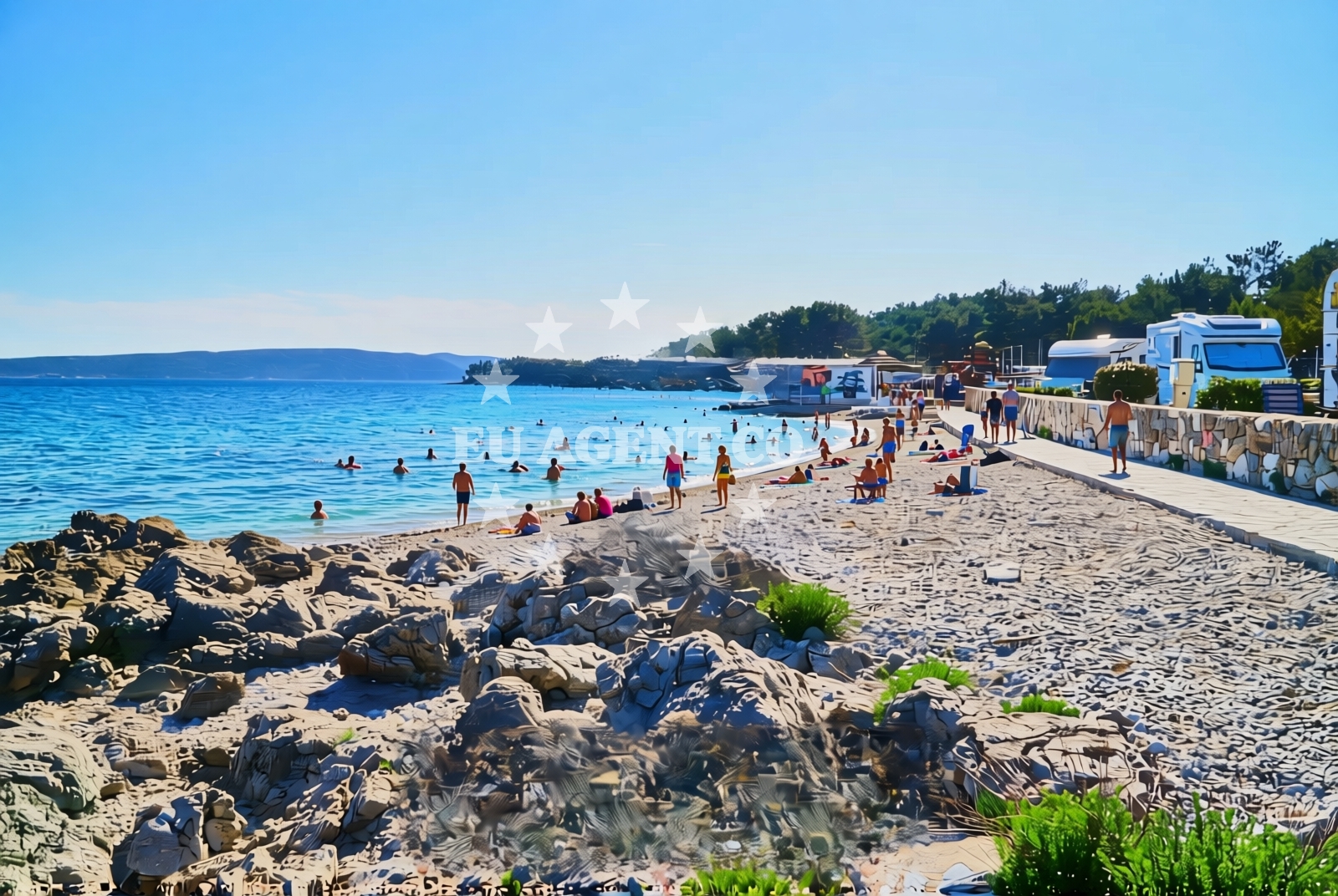 Additional view of Karaka beach in 3 Ulica Braće Linardića, Krk