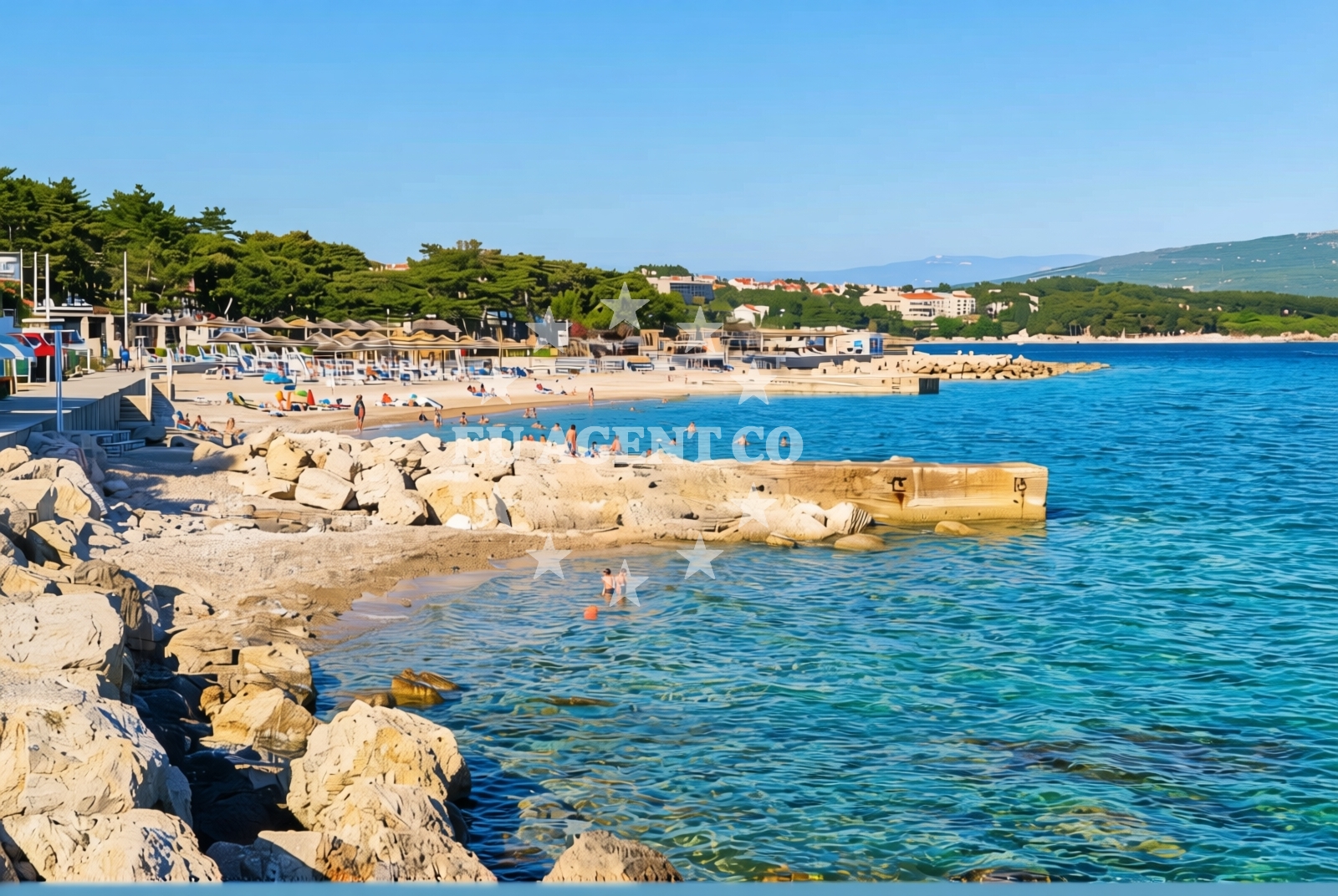 Additional view of Karaka beach in 3 Ulica Braće Linardića, Krk