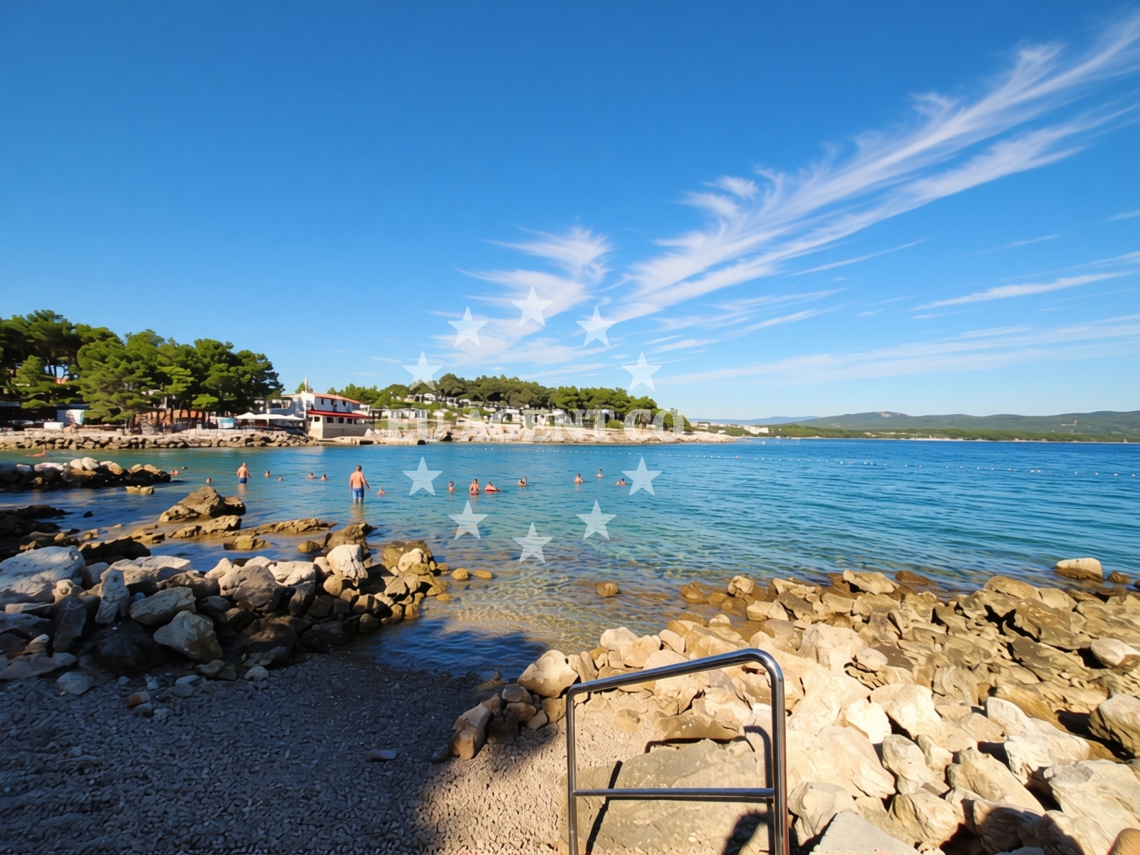 Shoreline and swimming area at Karaka II beach in 62 Ulica Mali Kartec, Krk