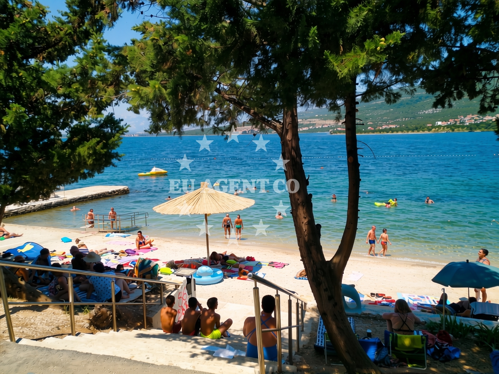 Sea and coastal view of Karin Gornji in Mlinareva Draga 11, Gornji Karin