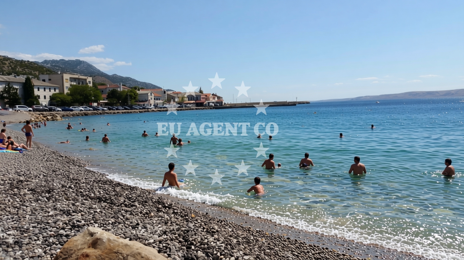 Additional view of Karlobag beach in Varos 19, Karlobag
