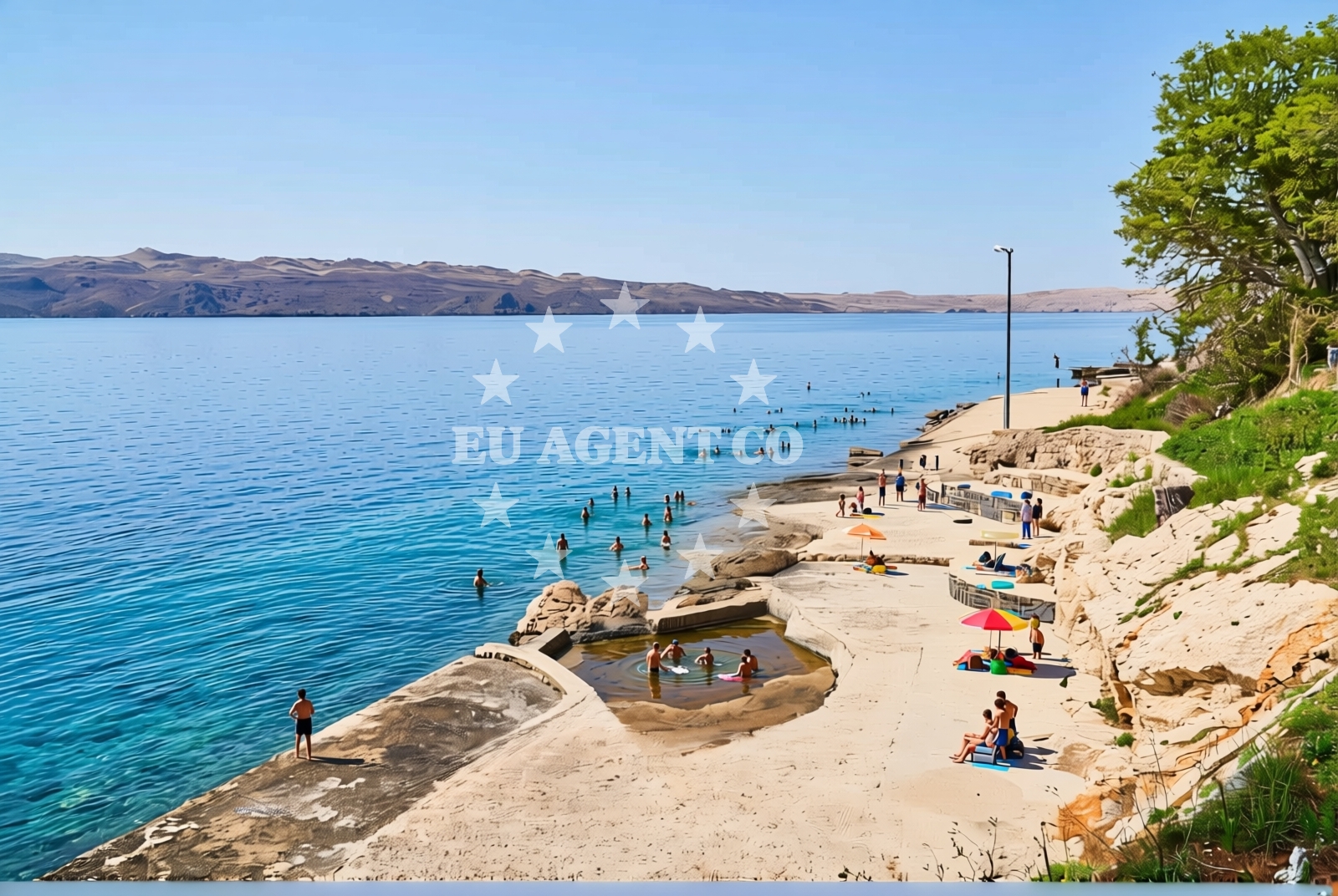 Additional view of Karlobag beach in Varos 19, Karlobag
