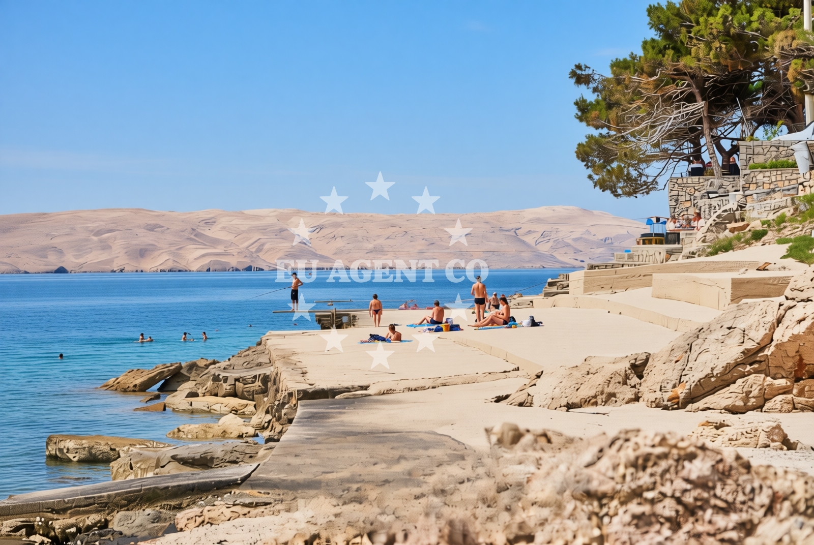 Additional view of Karlobag beach in Varos 19, Karlobag