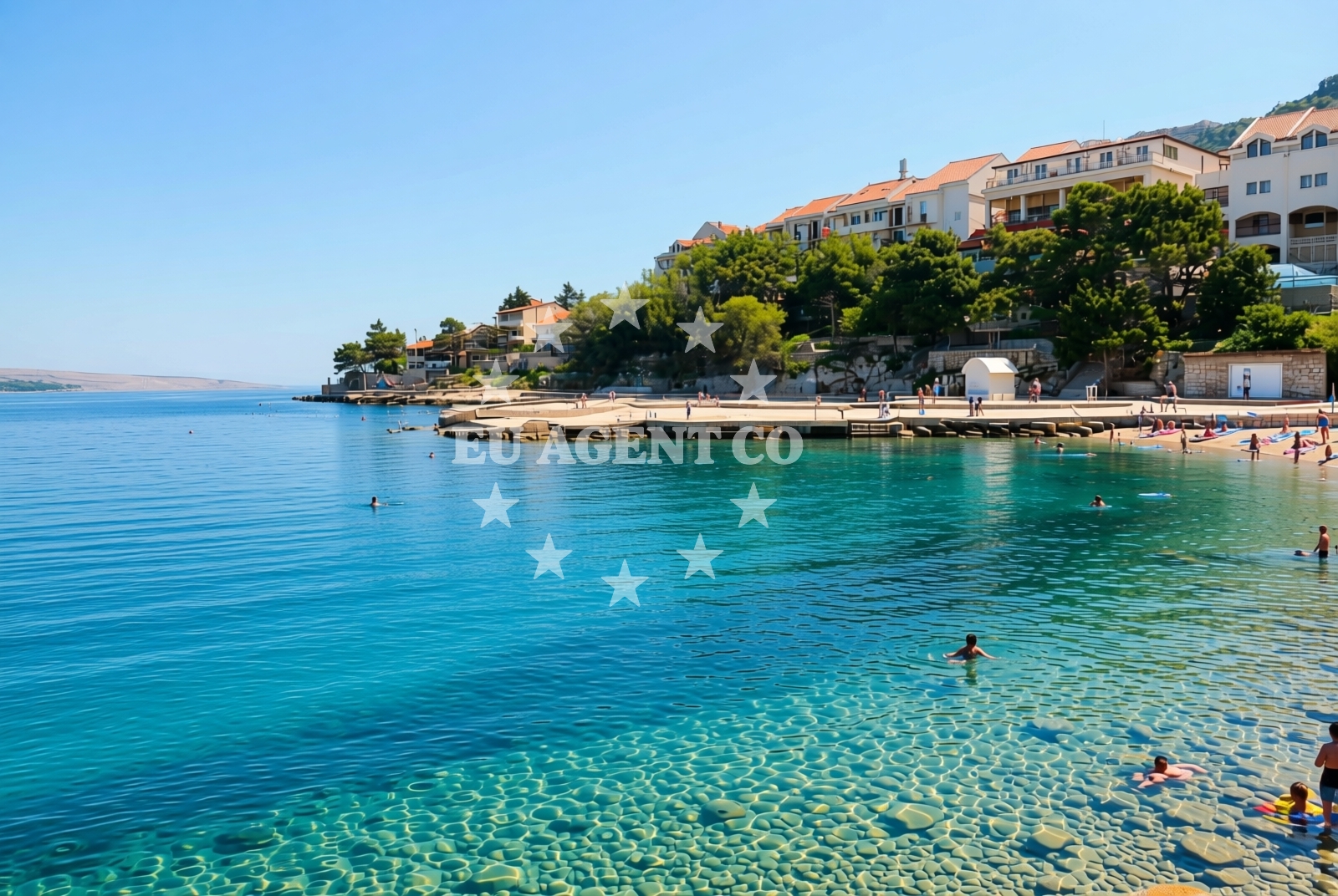 Additional view of Karlobag beach in Varos 19, Karlobag