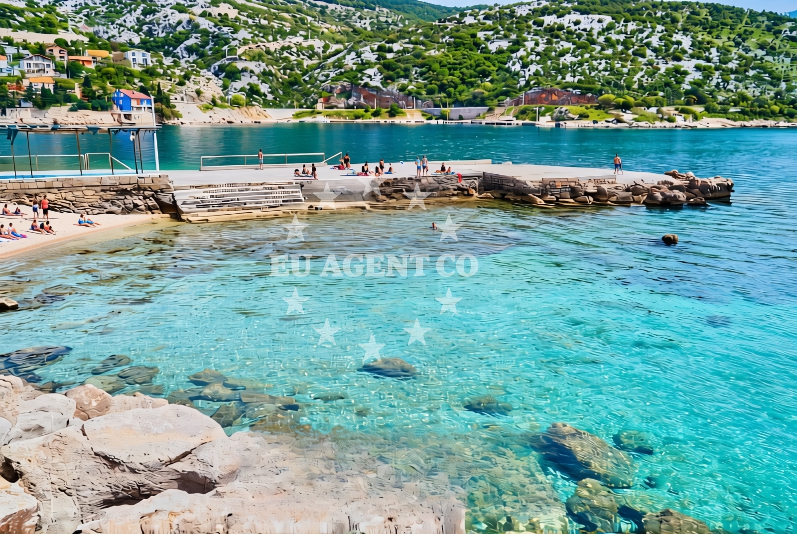 Overview of Karlobag: beaches and coves (2) in Karlobag
