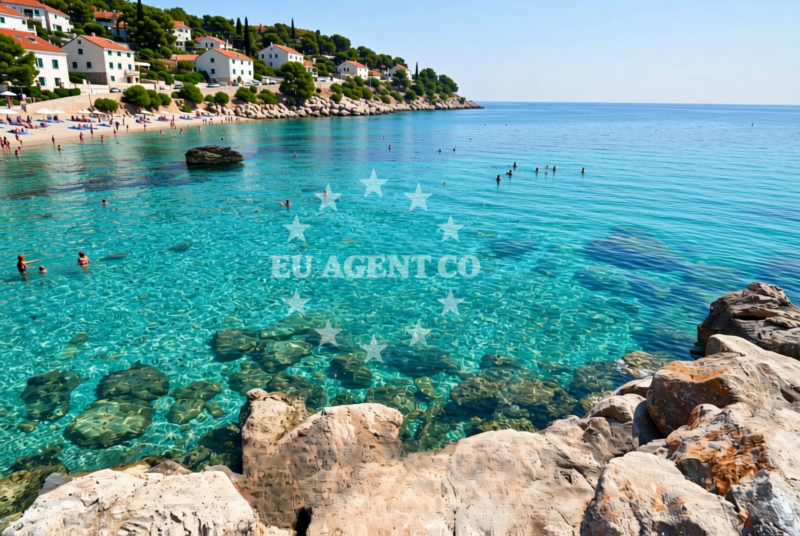 Sea and coastal view of Karlobag: beaches and coves (2) in Karlobag
