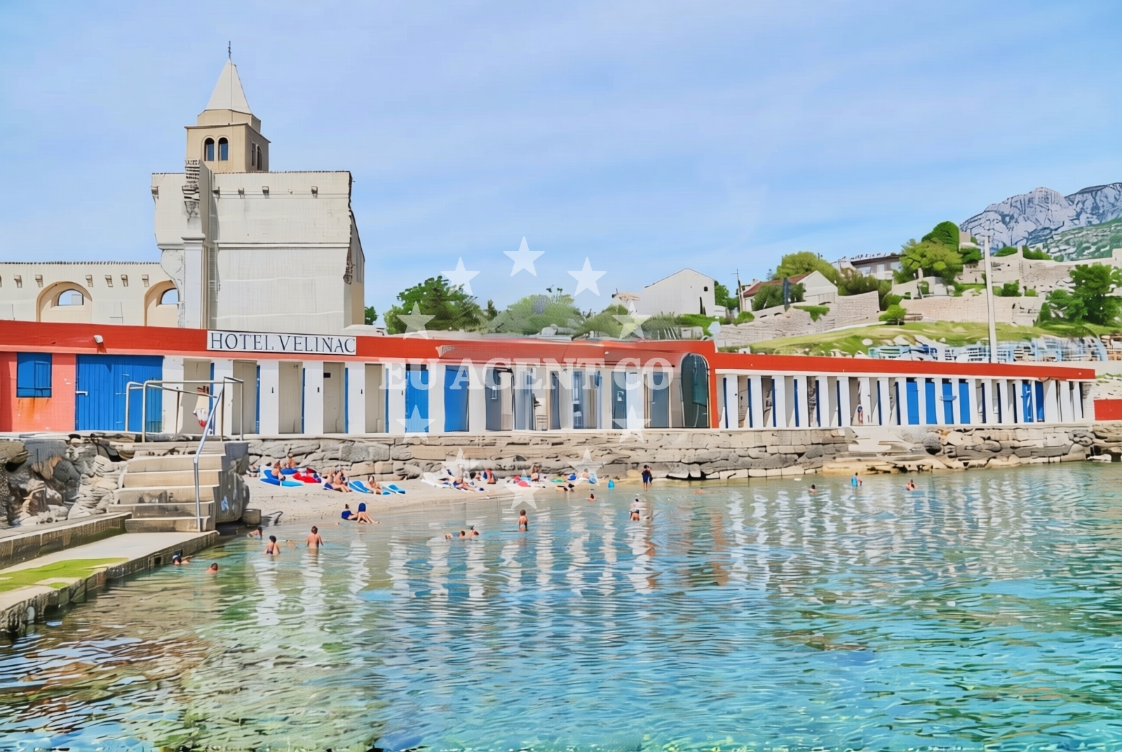 Beach facilities and surroundings at Karlobag: beaches and coves (2) in Karlobag