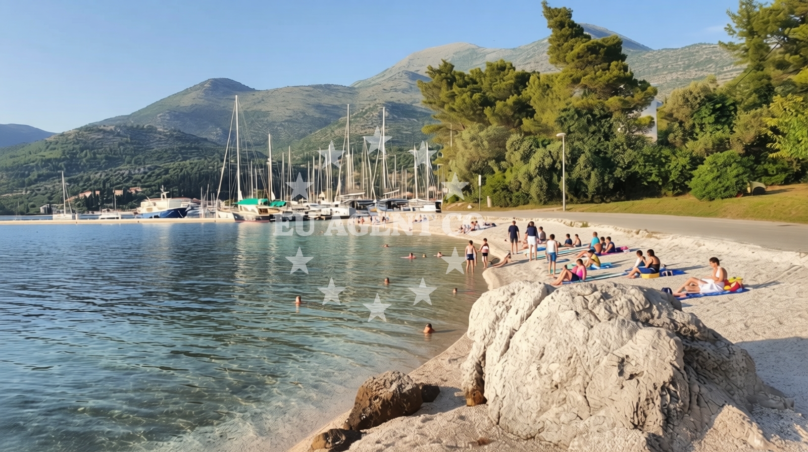 Additional view of Karmelska beach in Banja 1, Slano