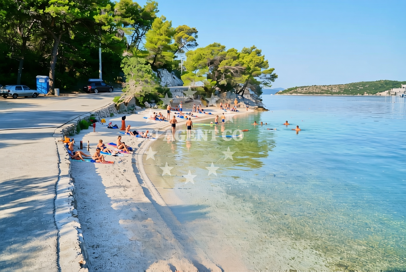 Additional view of Karmelska beach in Banja 1, Slano
