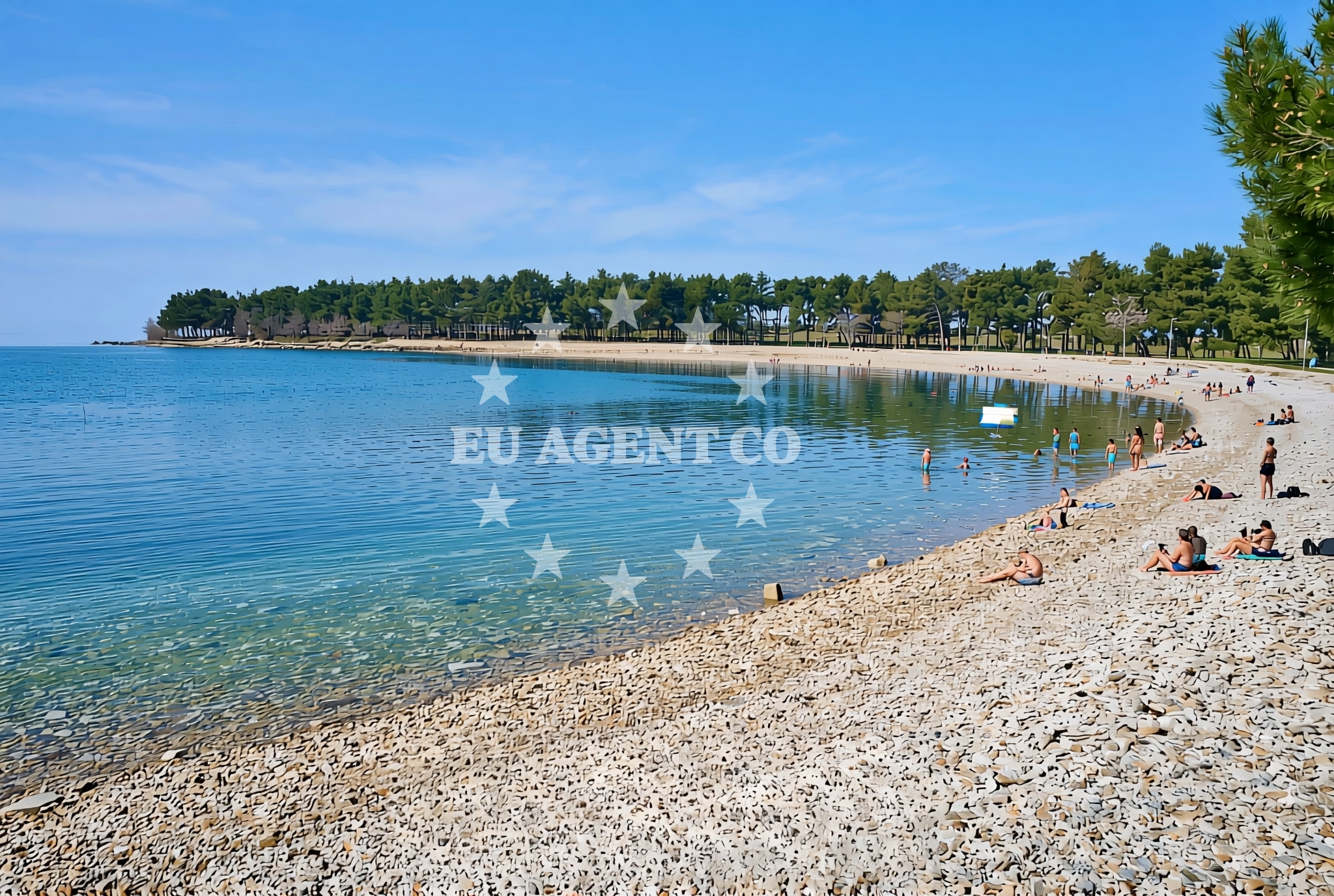 Additional view of Karpinjan beach in Eugena Kumičića 27, Novigrad Istria